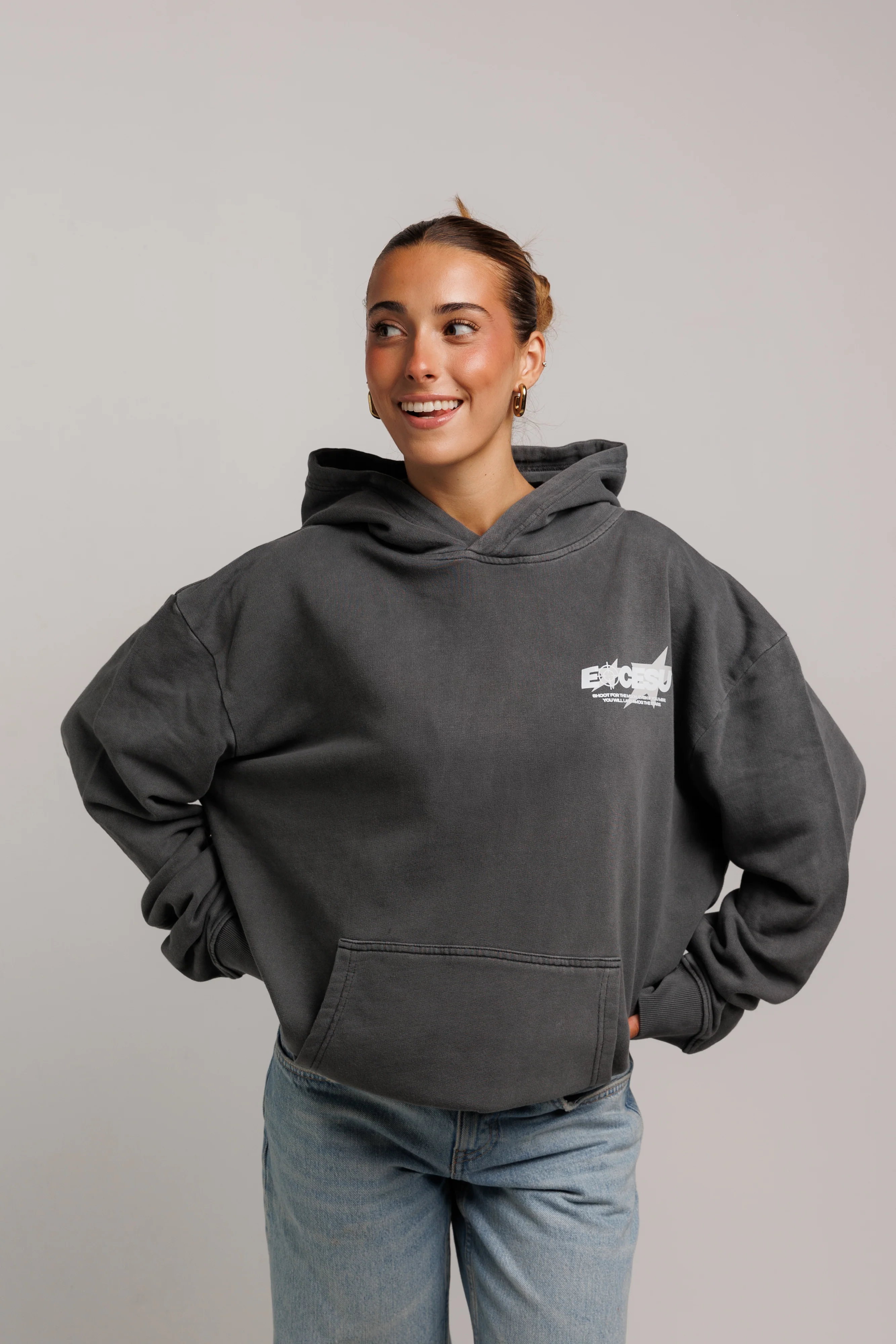 Black Shoot For The Moon Hoodie - Image 5