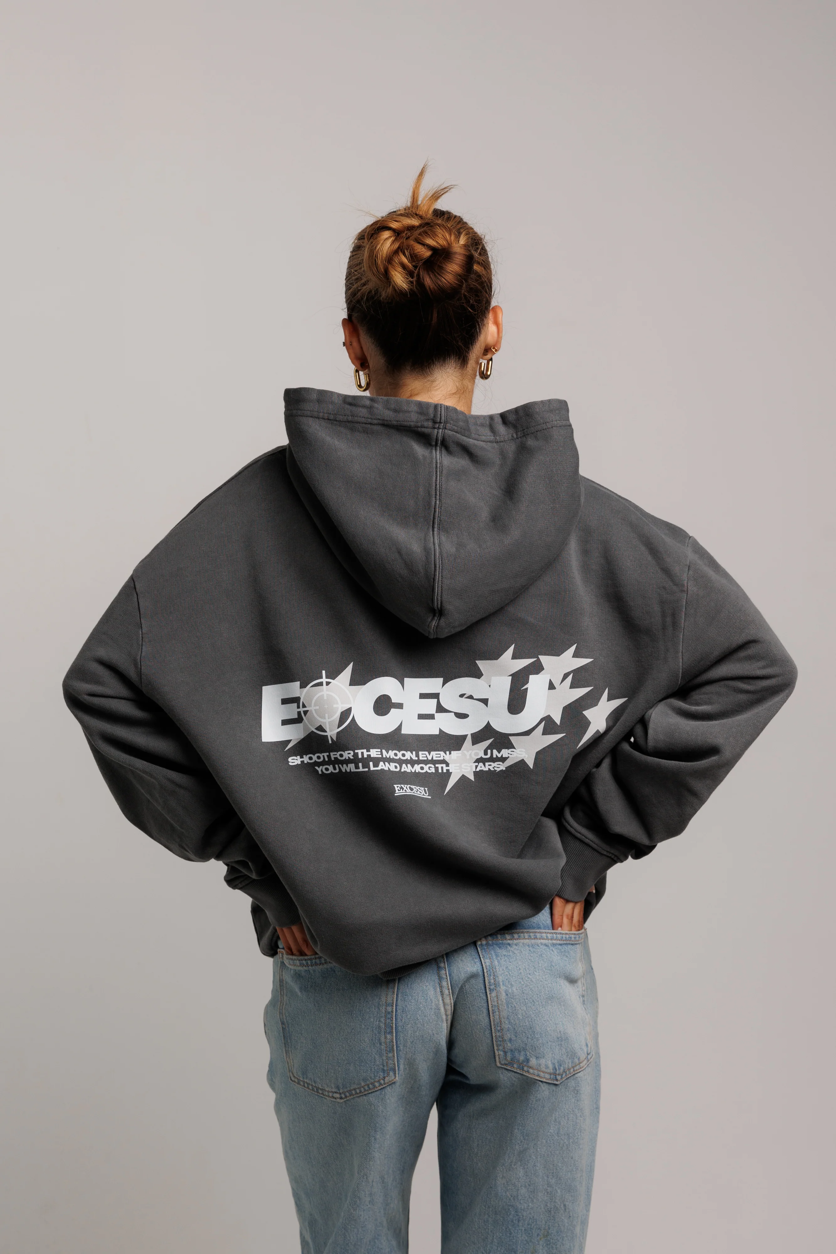 Black Shoot For The Moon Hoodie - Image 6