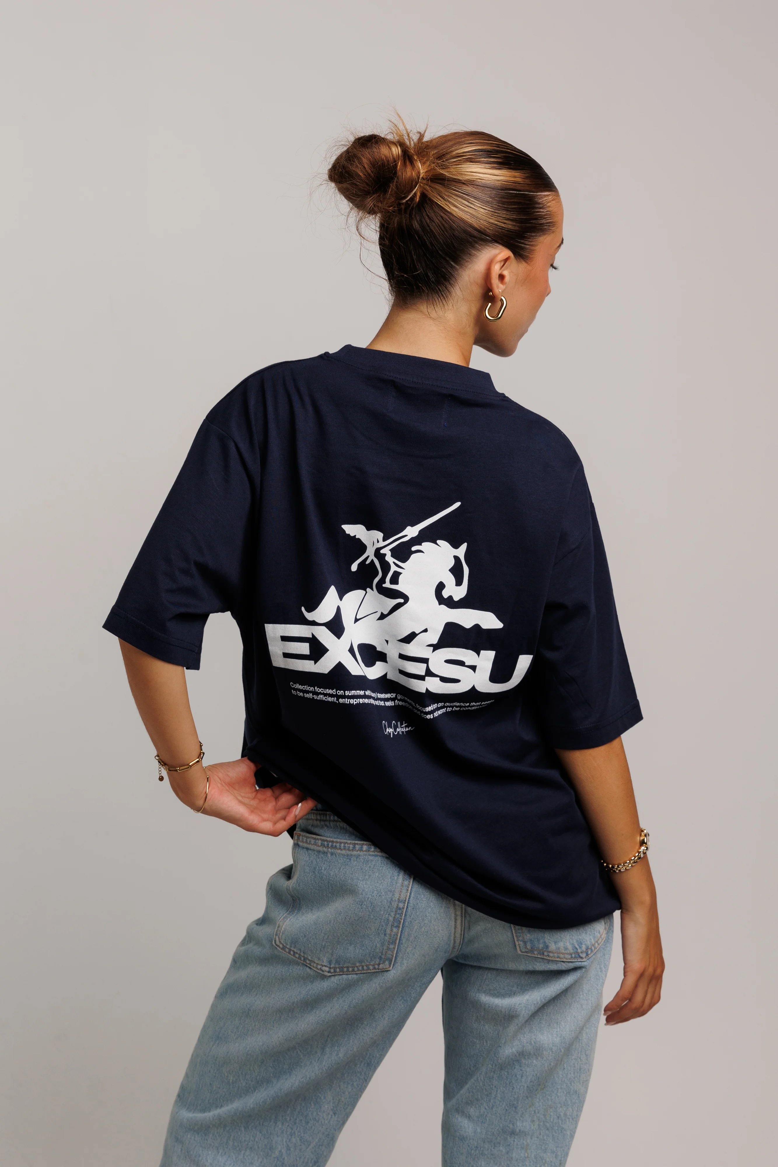 Blue Oversized Horse T-Shirt - Image 6