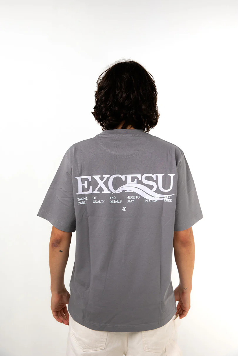 Dark Gray Waves T-Shirt - Image 4