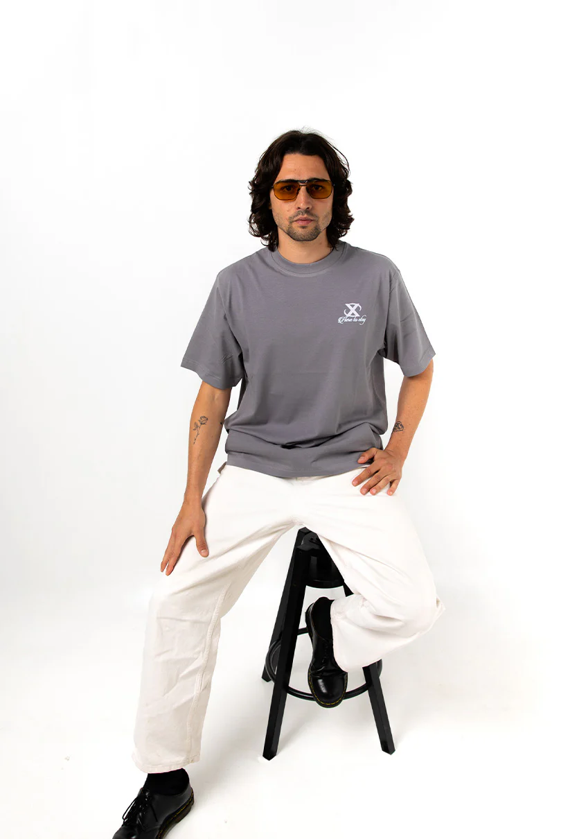 Dark Gray Waves T-Shirt - Image 7
