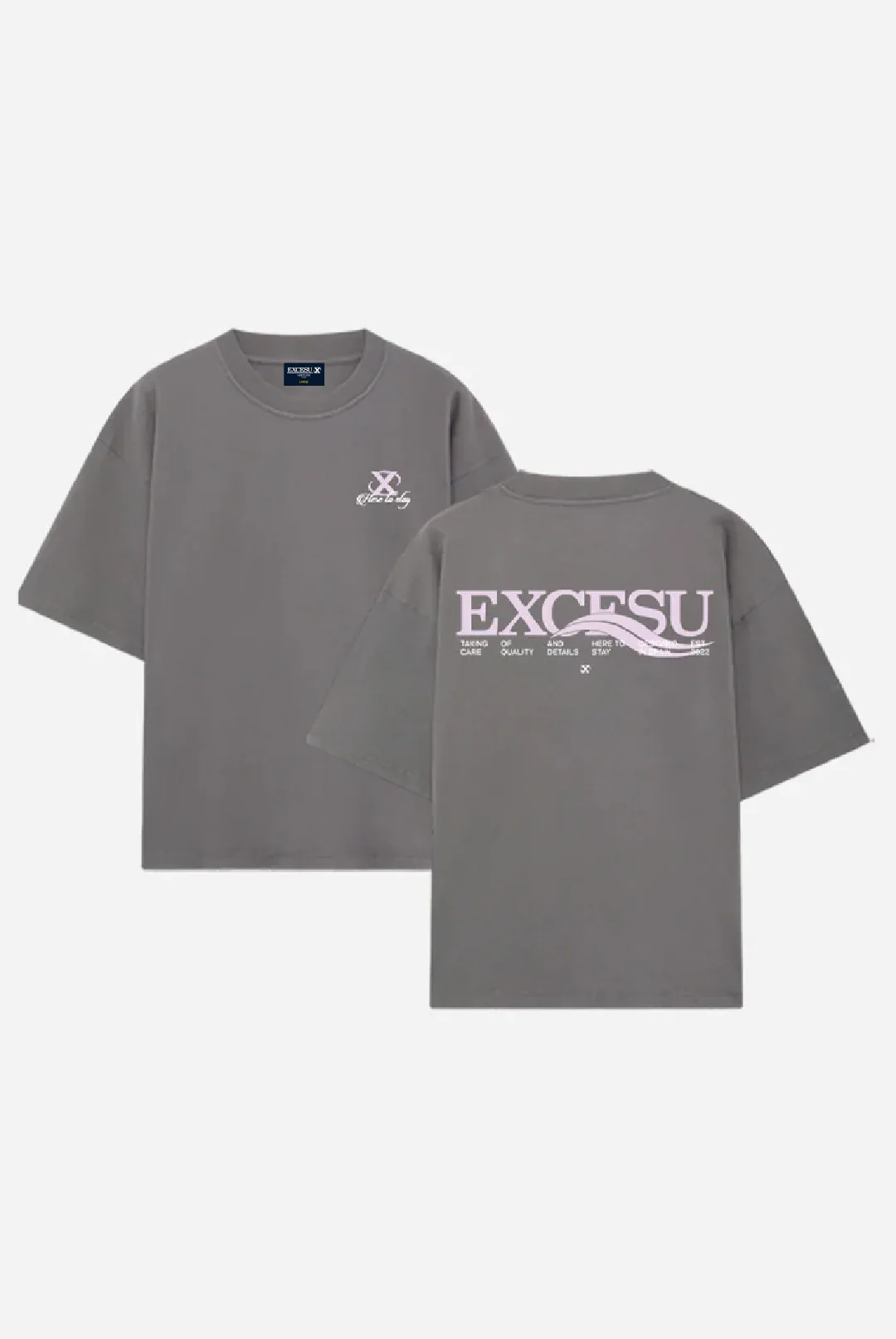Dark Gray Waves T-Shirt - Image 8