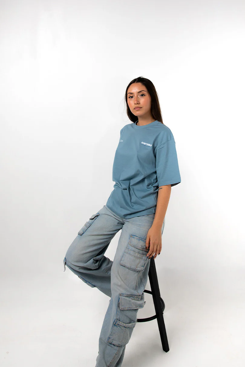 Oversized T-shirt Classy Teal - Image 5
