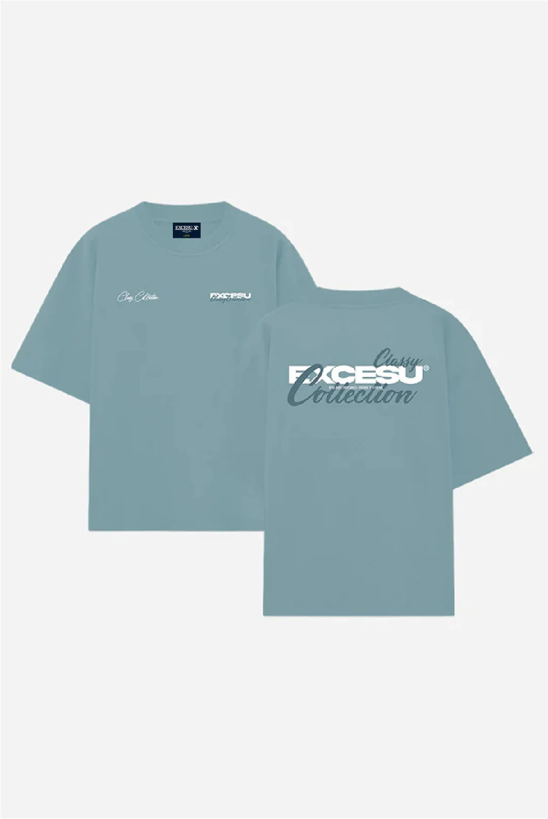 Oversized T-shirt Classy Teal - Image 7