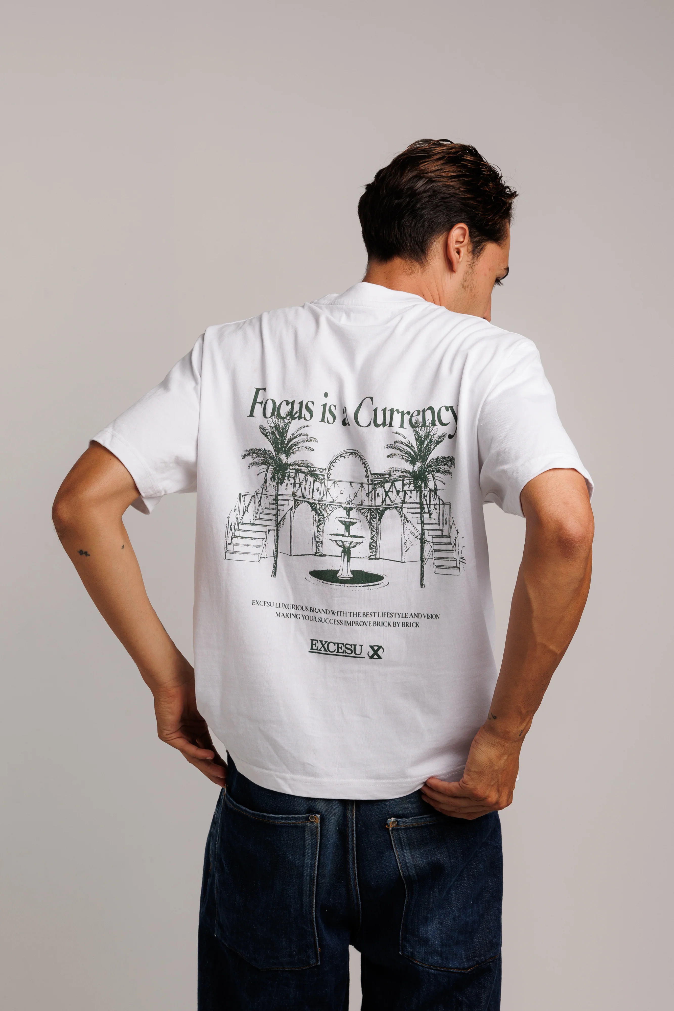 Focus is a Currency White T-shirt - Image 6