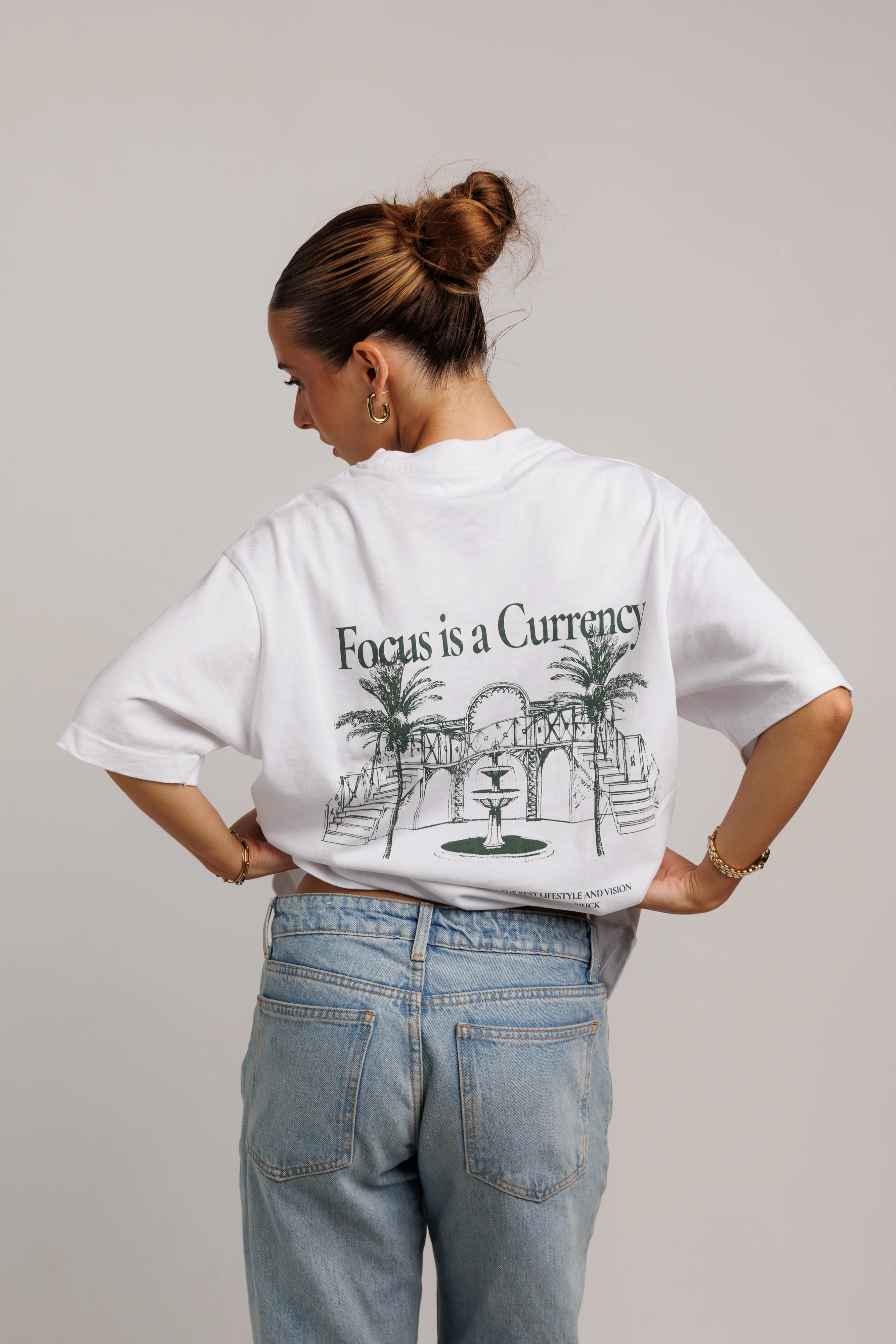 Focus is a Currency White T-shirt - Image 8