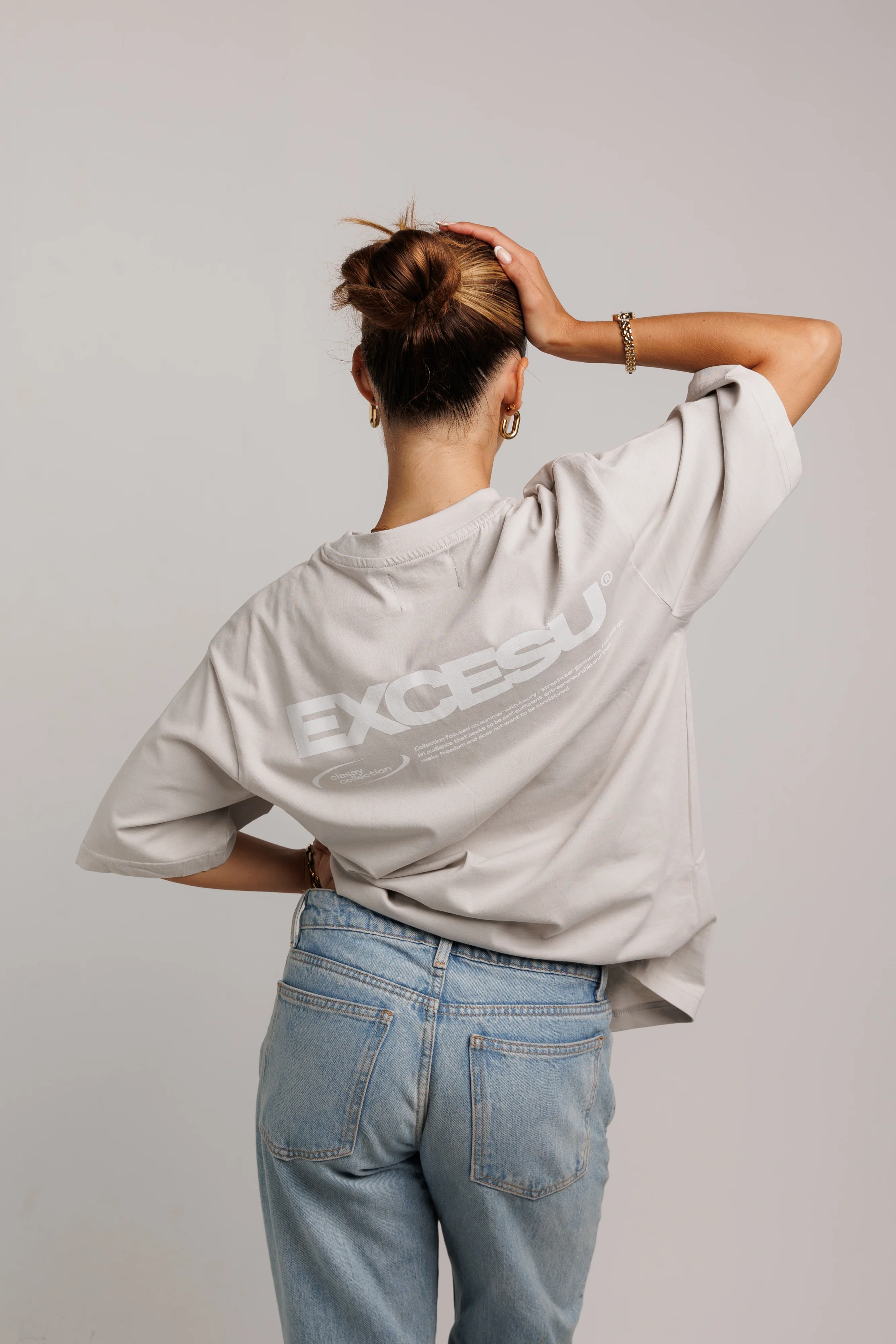 Gray Oversized Star T-Shirt - Image 8