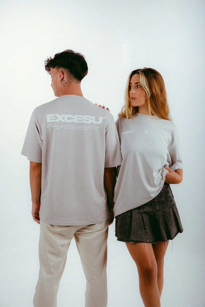 Gray Oversized Star T-Shirt - Image 9