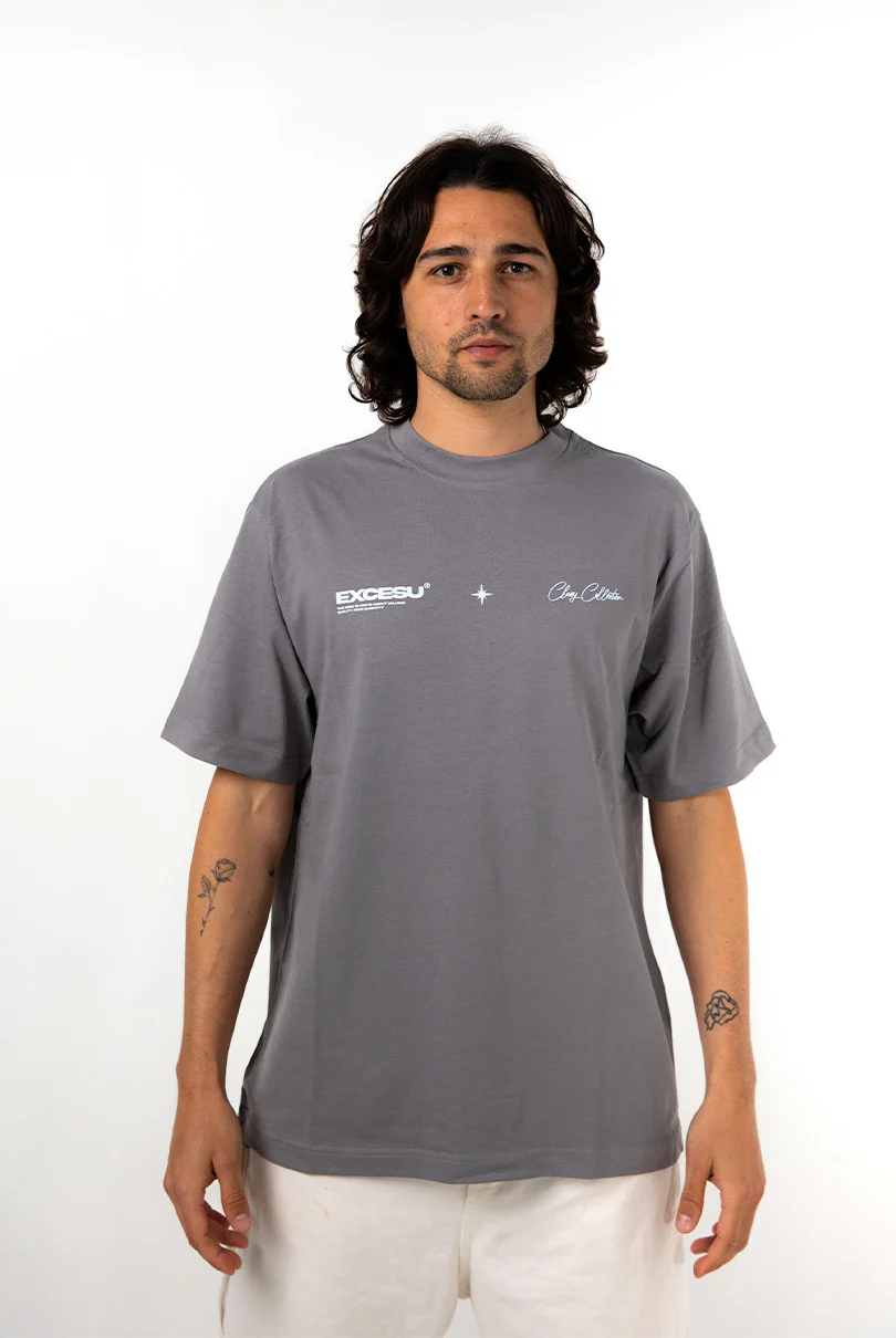Dark Gray Oversized Star T-Shirt - Image 3