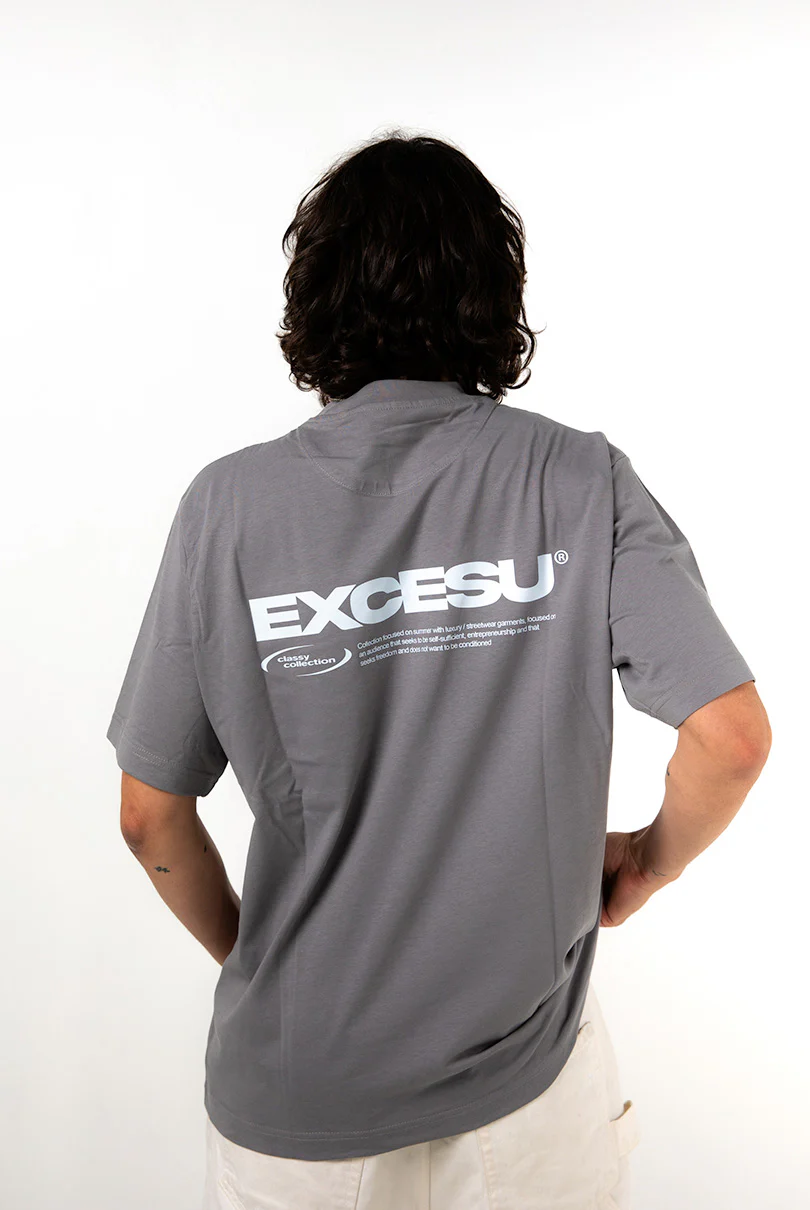 Dark Gray Oversized Star T-Shirt - Image 4