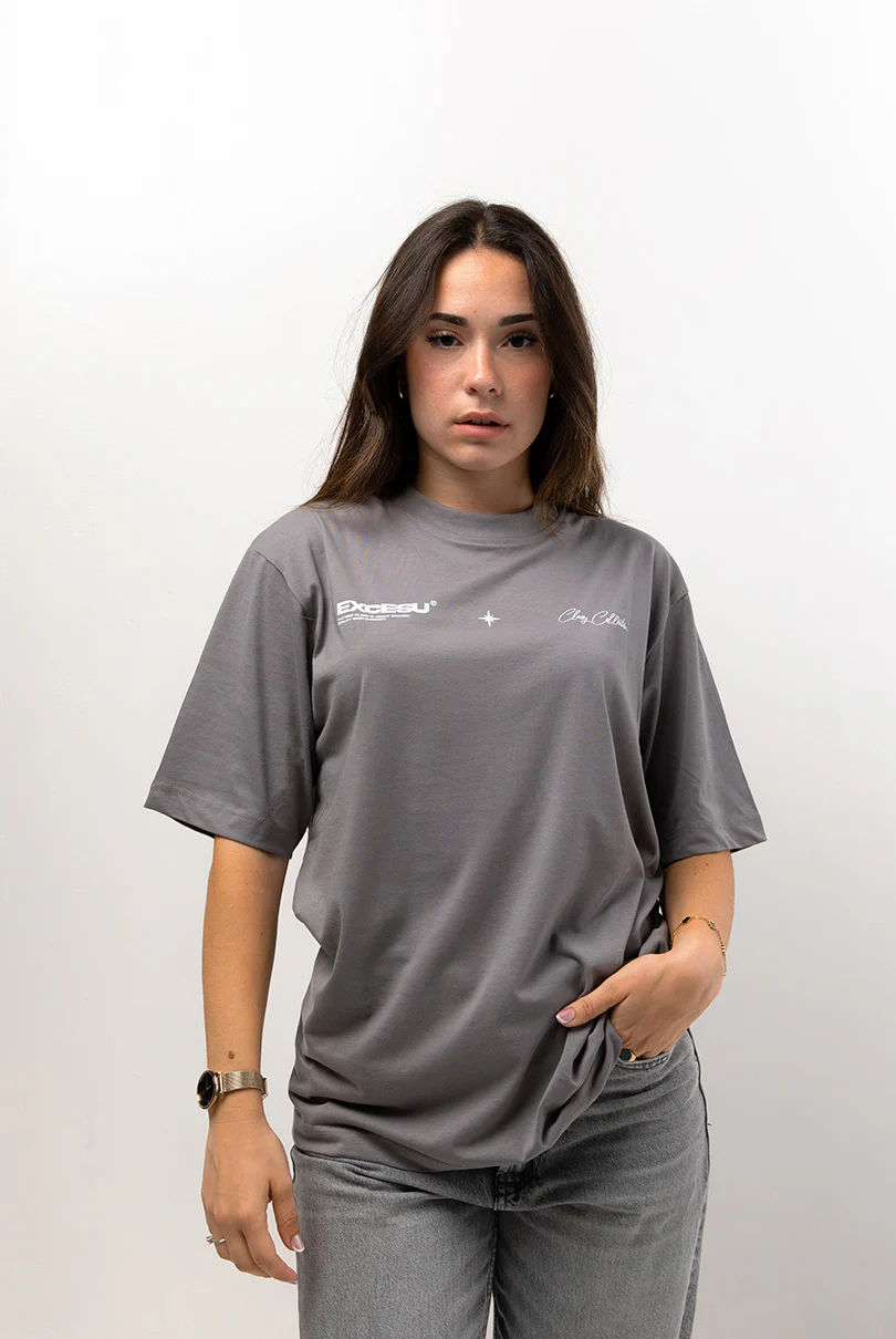 Dark Gray Oversized Star T-Shirt - Image 5