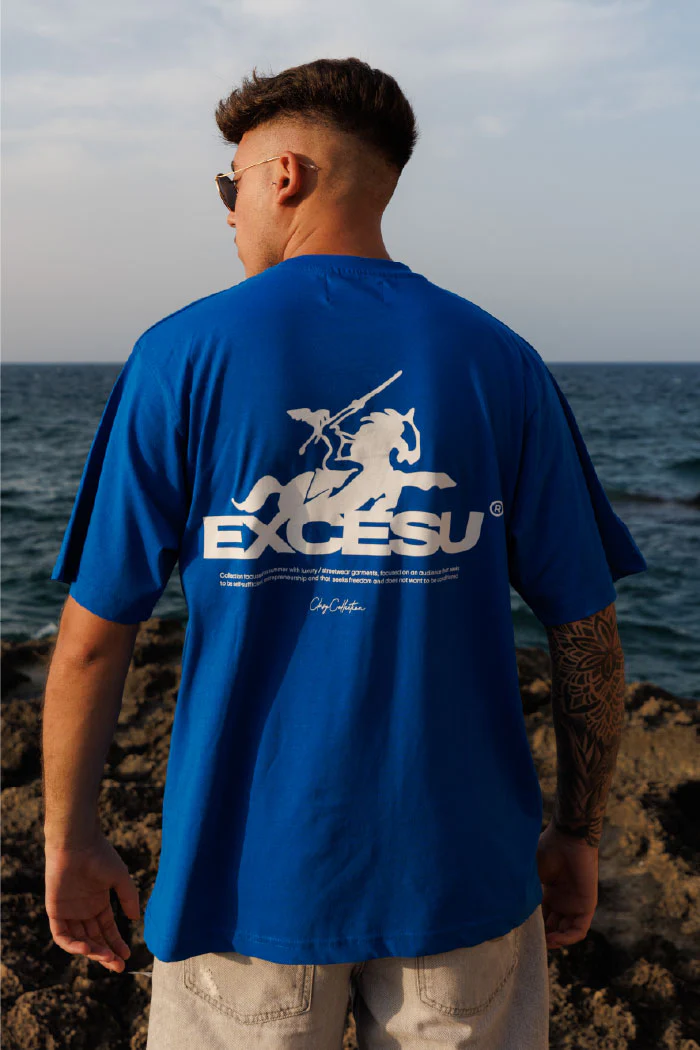 Electric Blue Horse T-shirt - Image 4