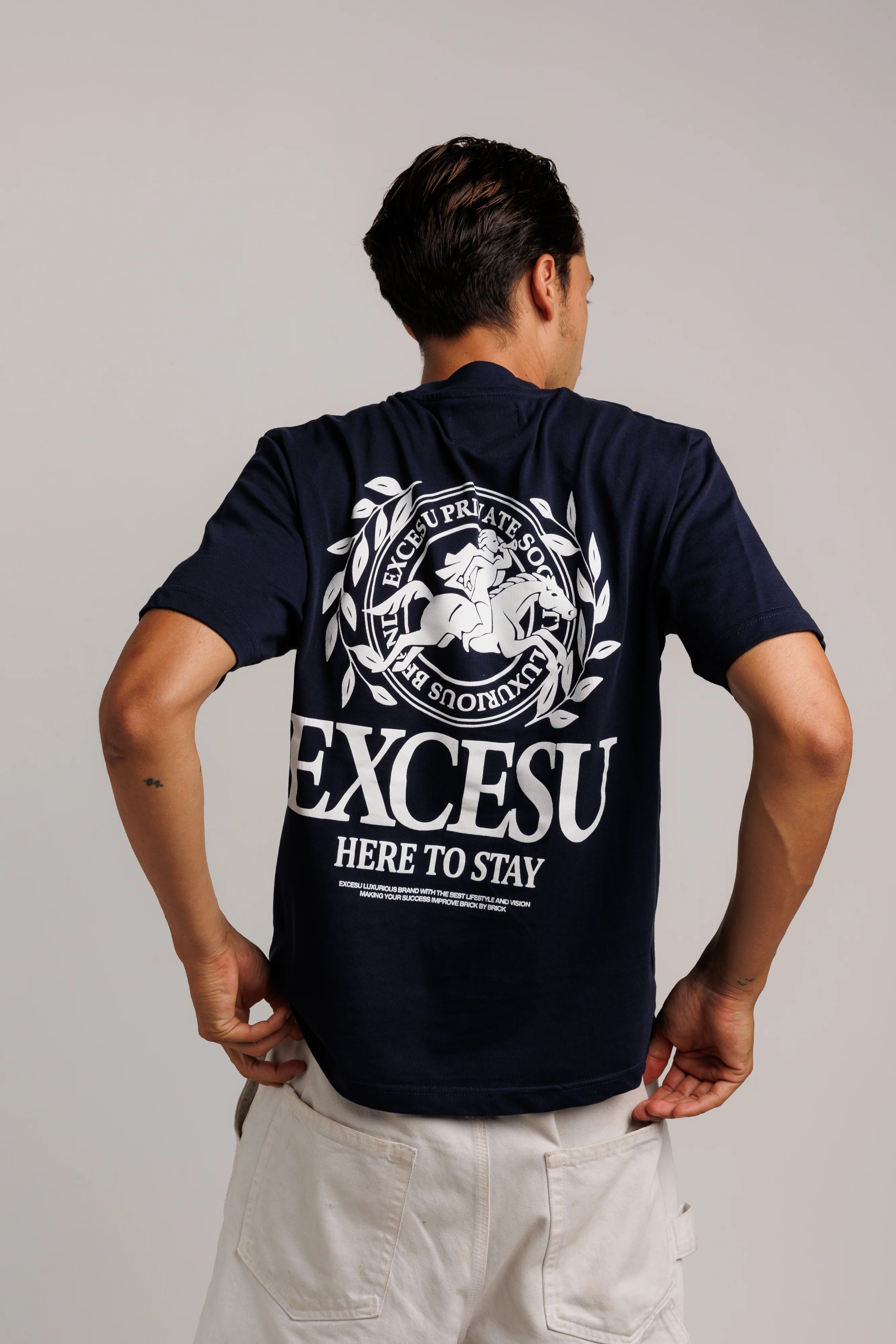 Horse Crown Blue T-shirt - Image 6