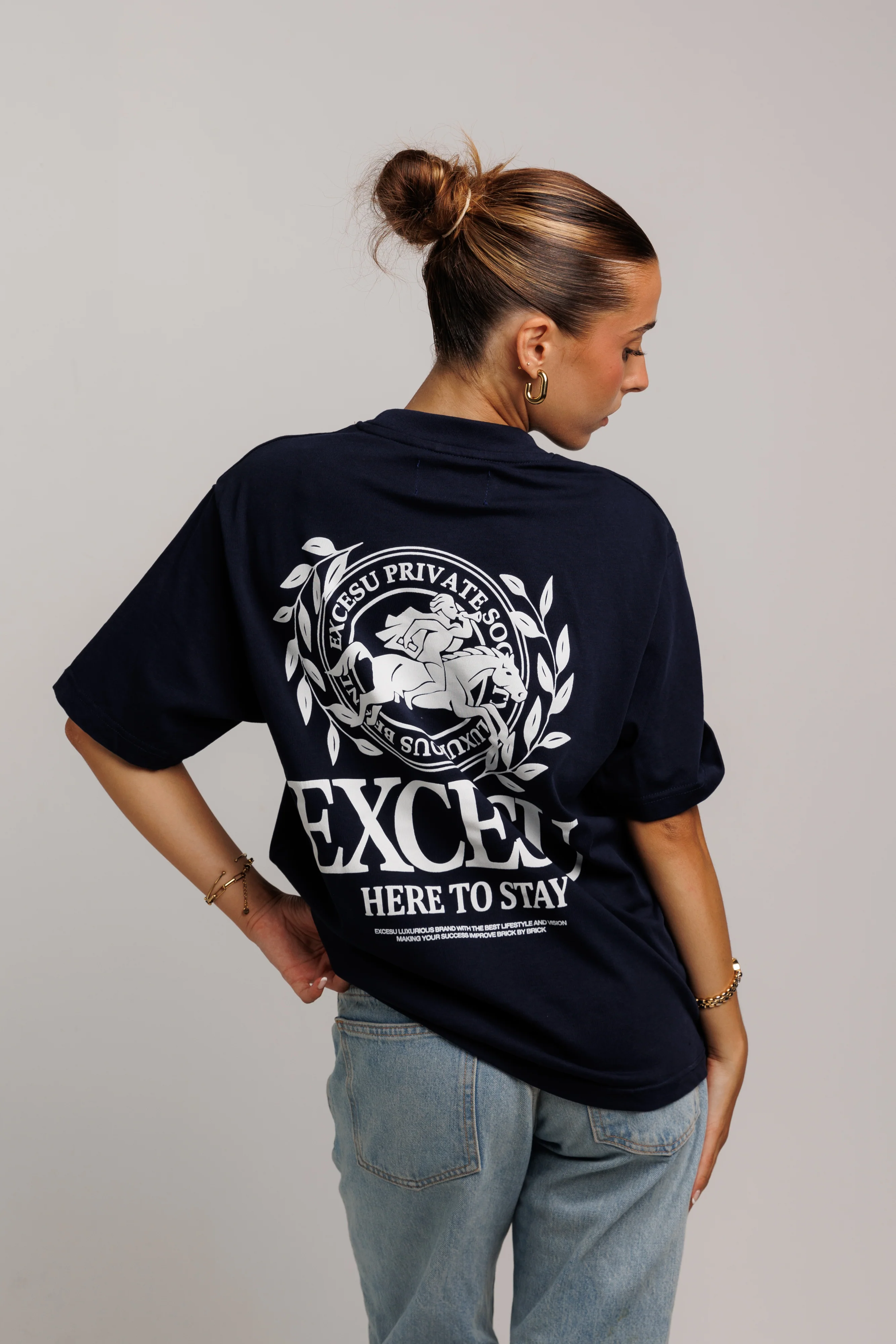 Horse Crown Blue T-shirt - Image 8
