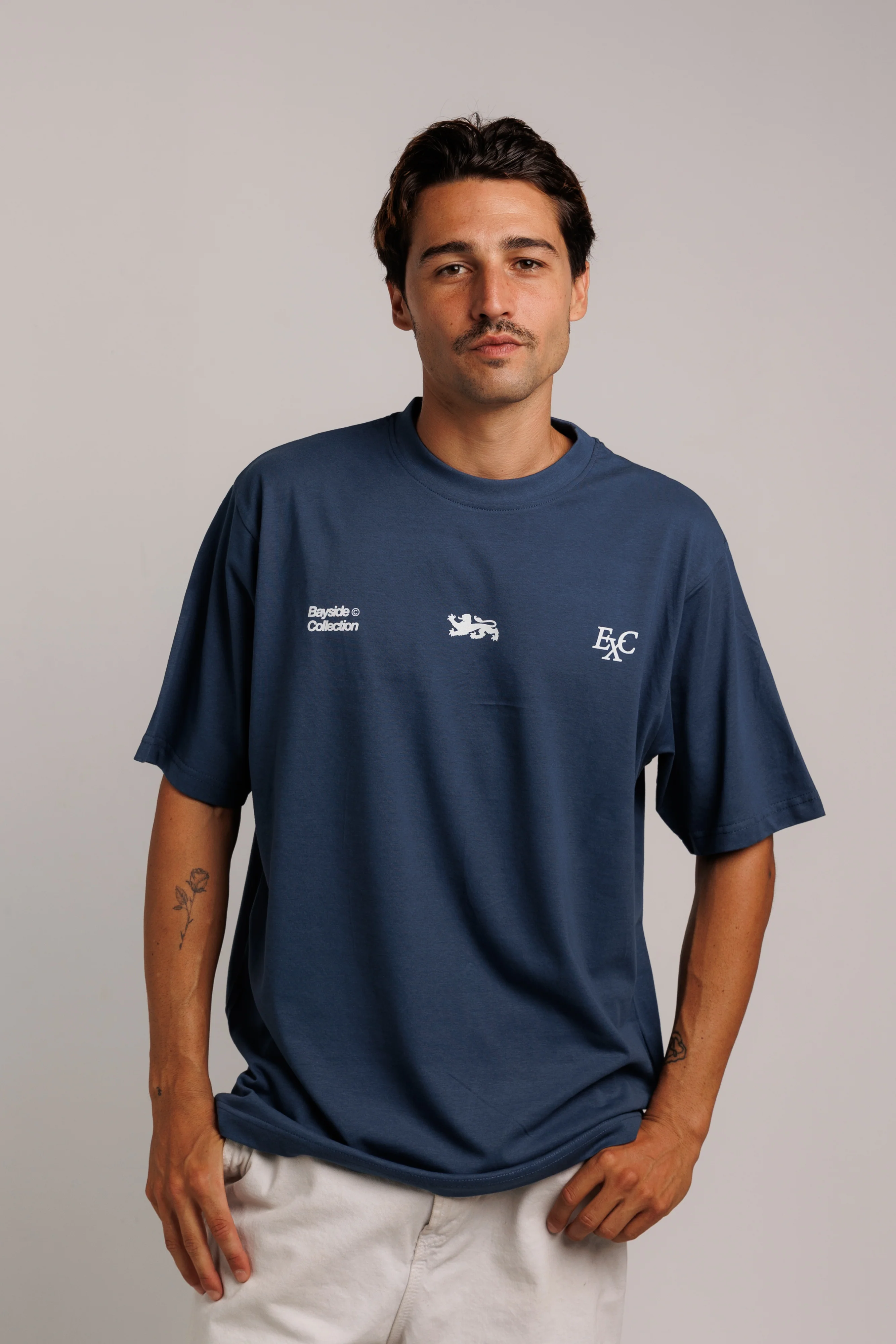 Indigo Blue Lion T-Shirt - Image 4