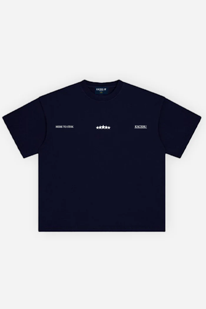 Luxury Stars Navy Blue T-Shirt - Image 3