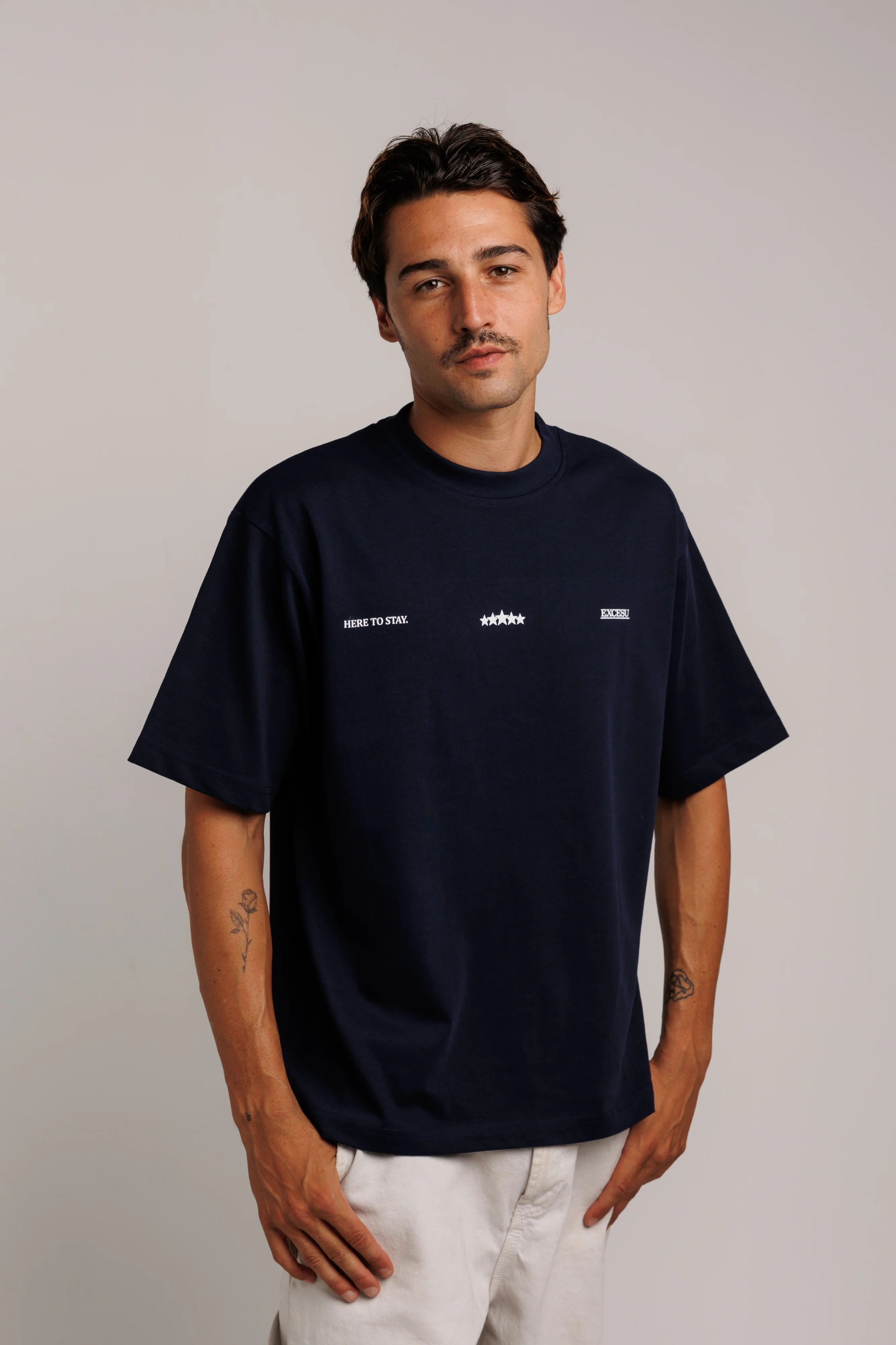 Luxury Stars Navy Blue T-Shirt - Image 5