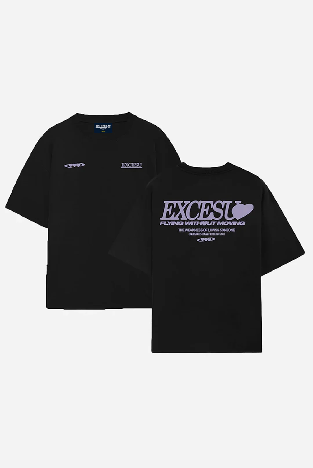 Black Oversized Valentine's Day T-shirt - Image 7