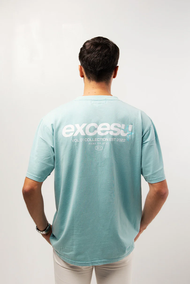 Premium Light Blue Distressed Effect T-Shirt - Image 4