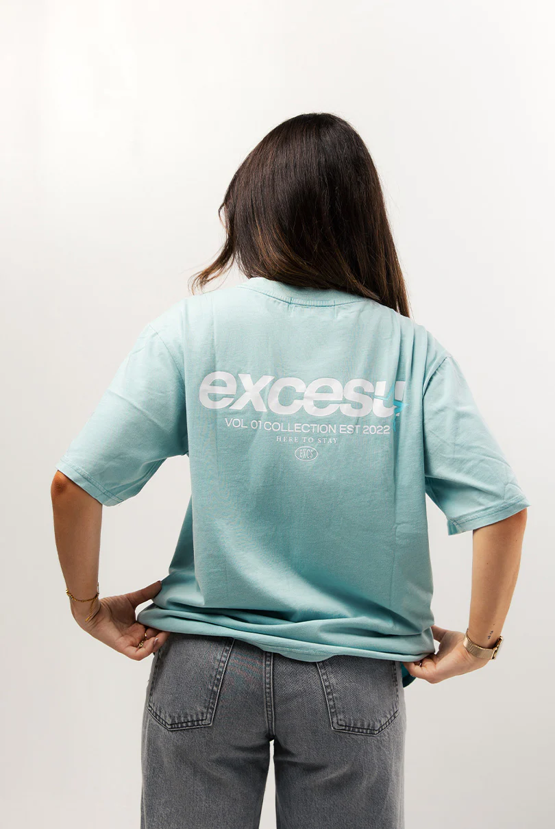 Premium Light Blue Distressed Effect T-Shirt - Image 6