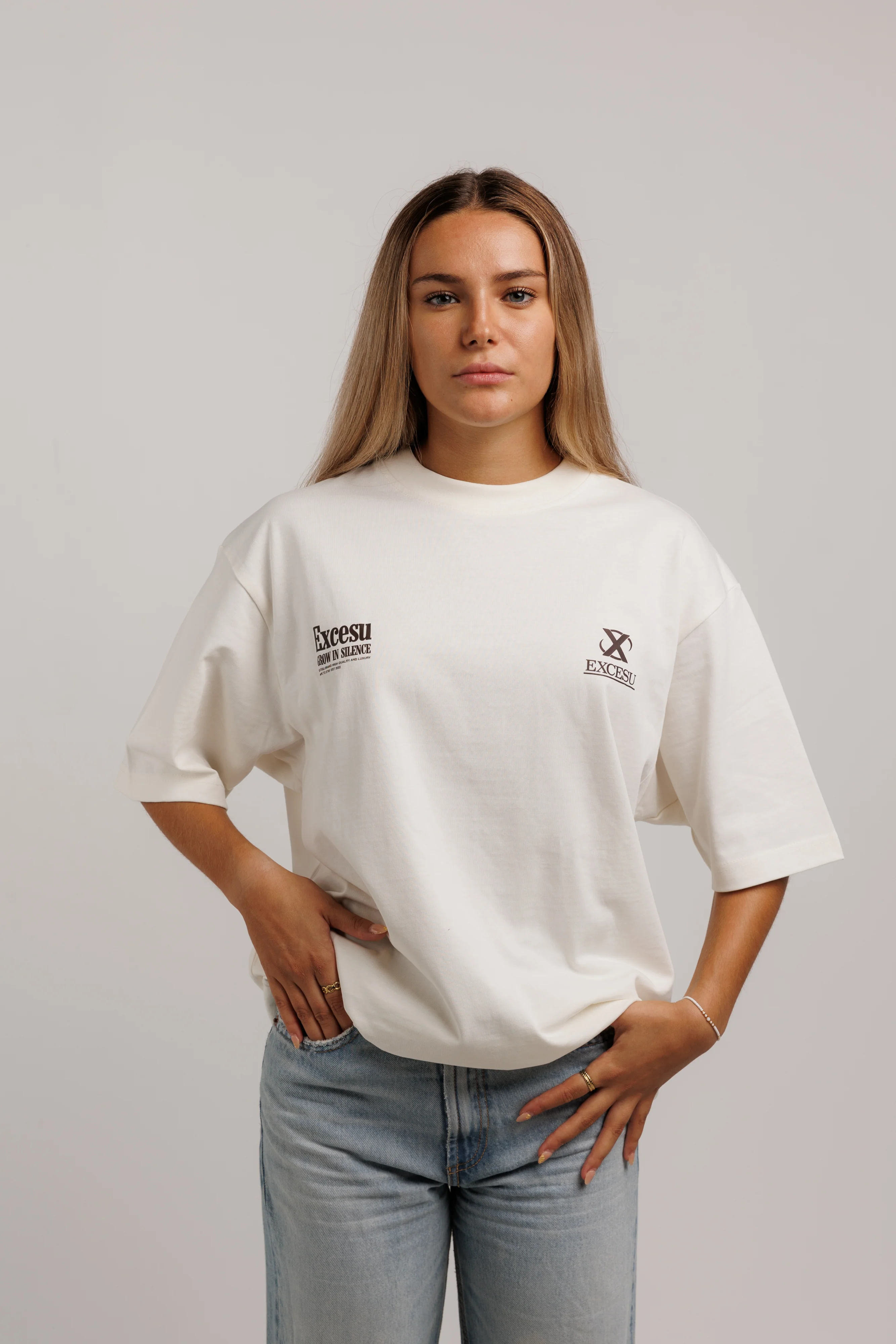 Grow In Silence Blanco Roto T-Shirt - Image 6