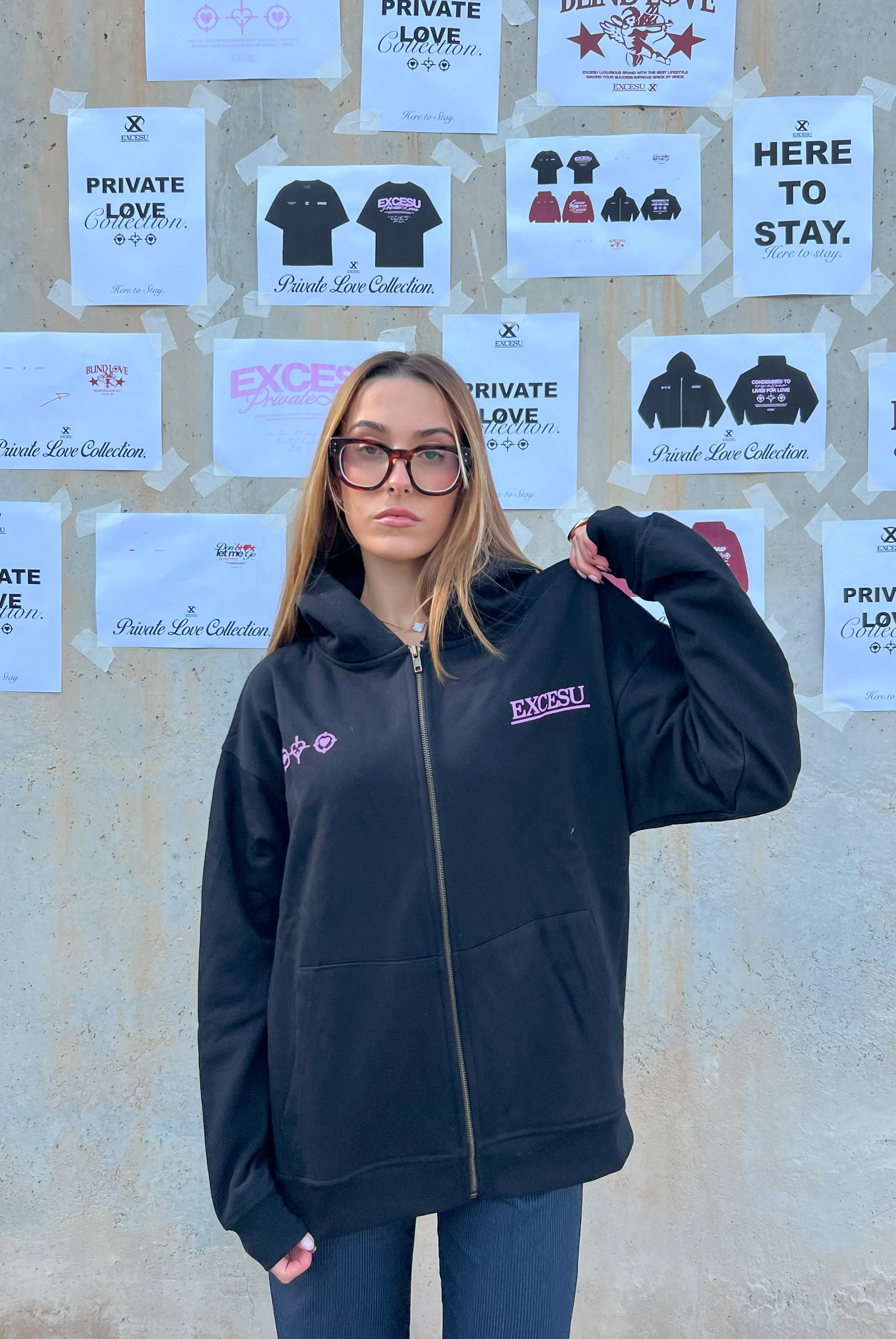 Condemned to Cry Black Zip-Up Hoodie - Image 5