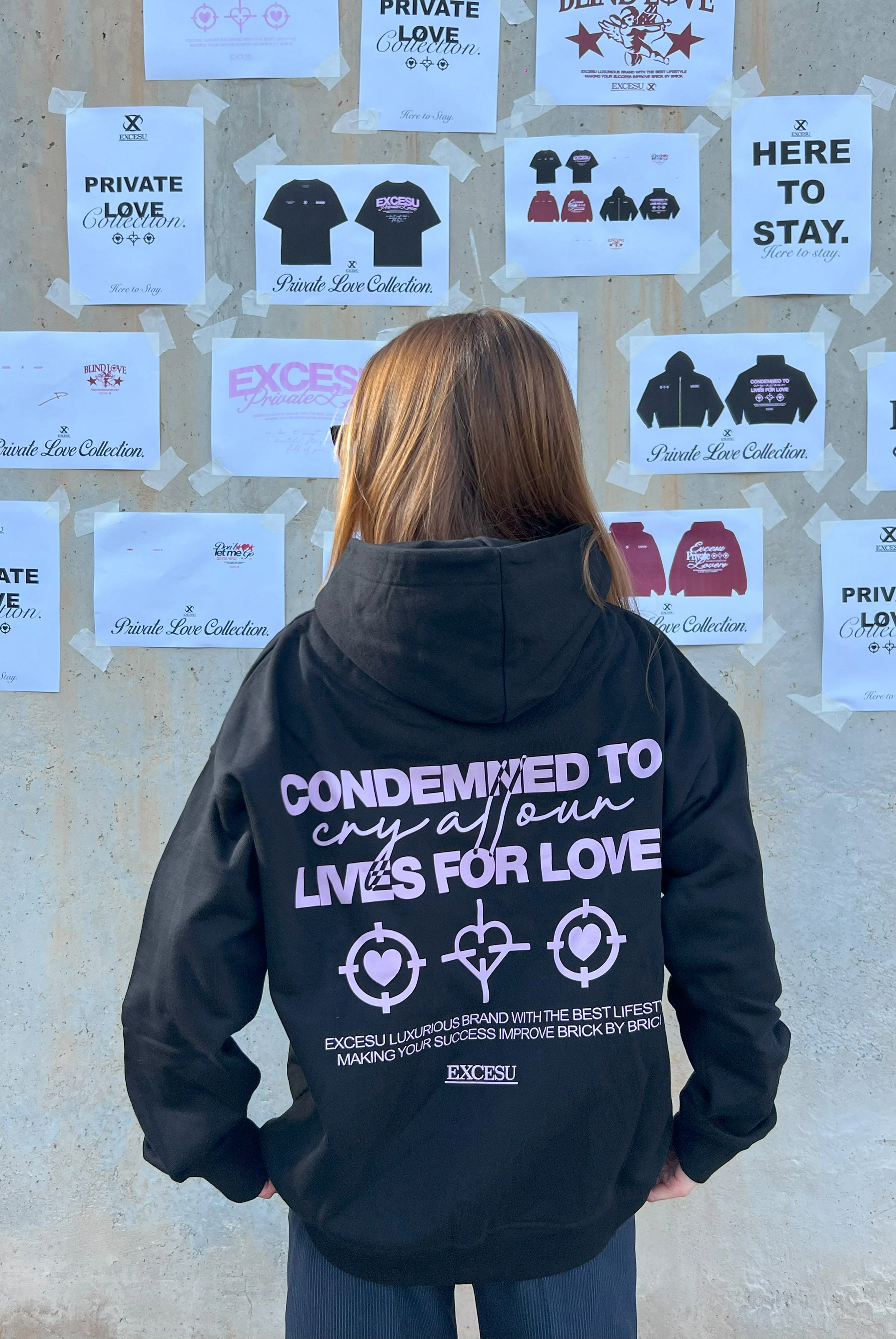 Condemned to Cry Black Zip-Up Hoodie - Image 6