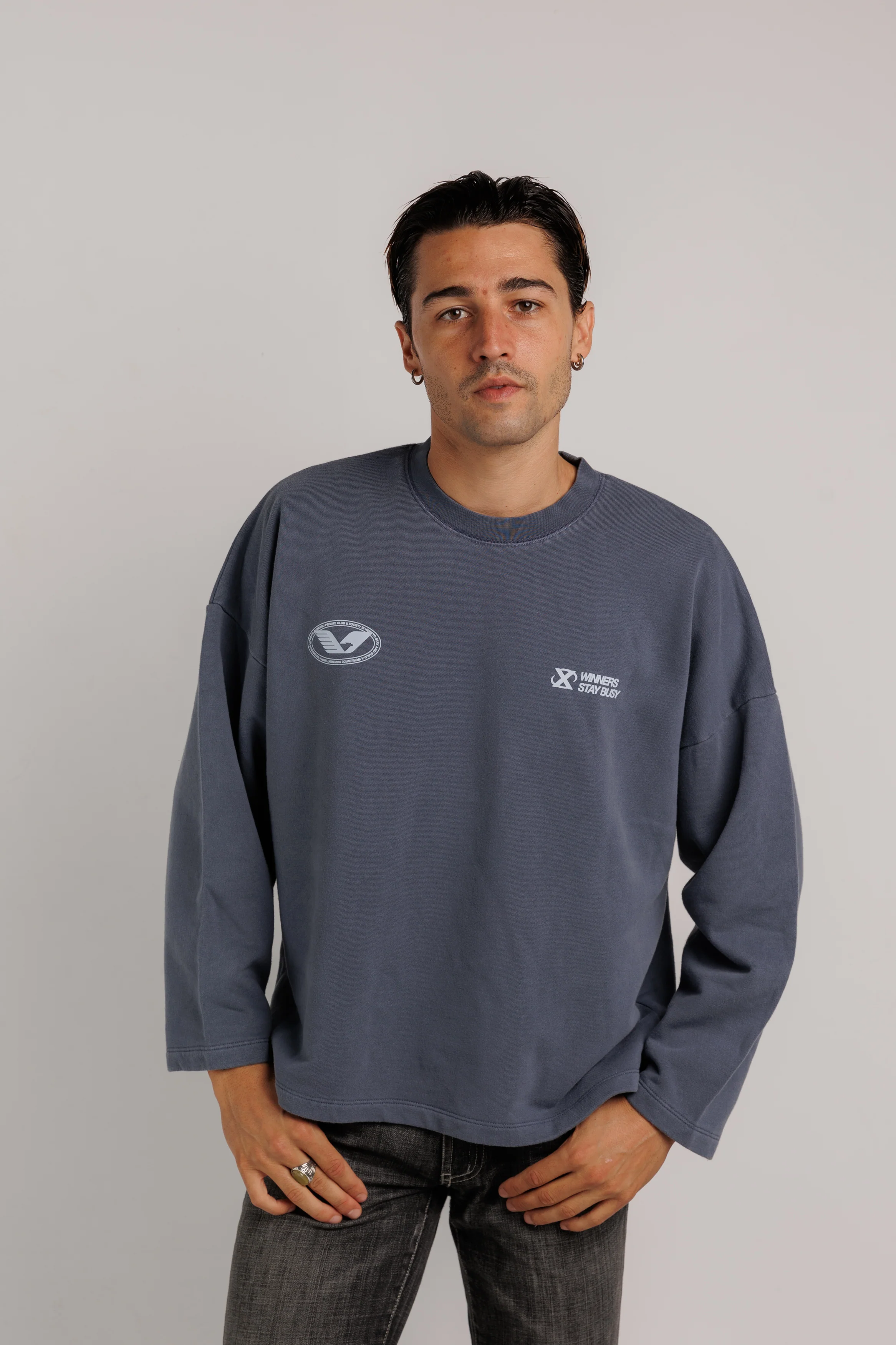 Crewneck Aviation Washed Blue - Image 4