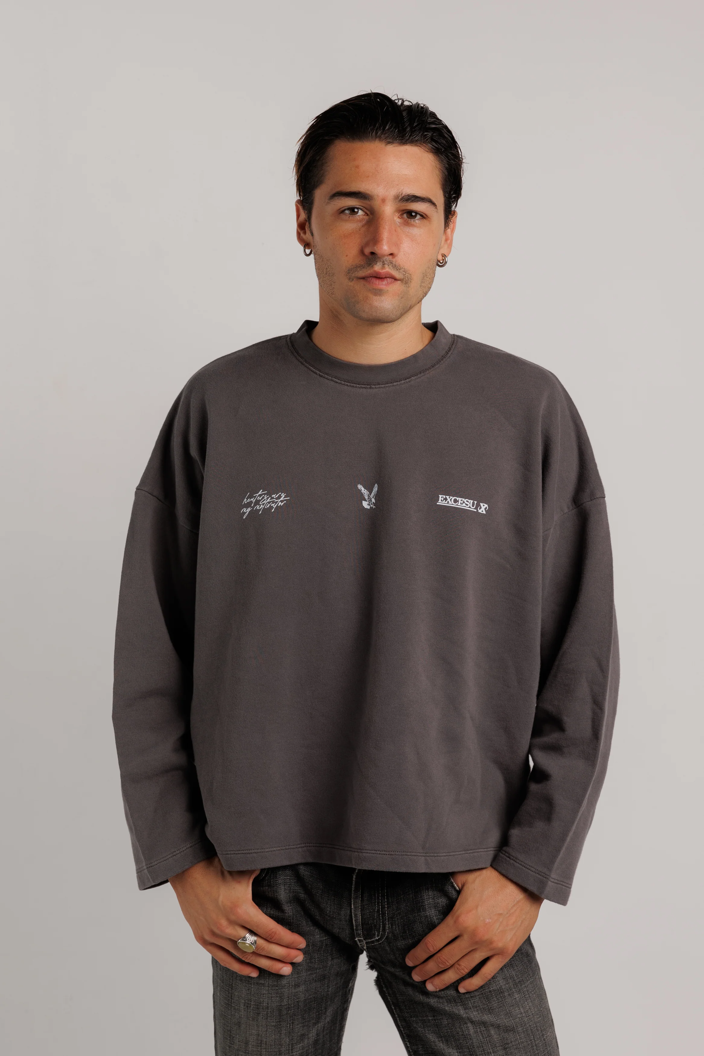 Crewneck Haters Motivation Dark Grey - Image 4