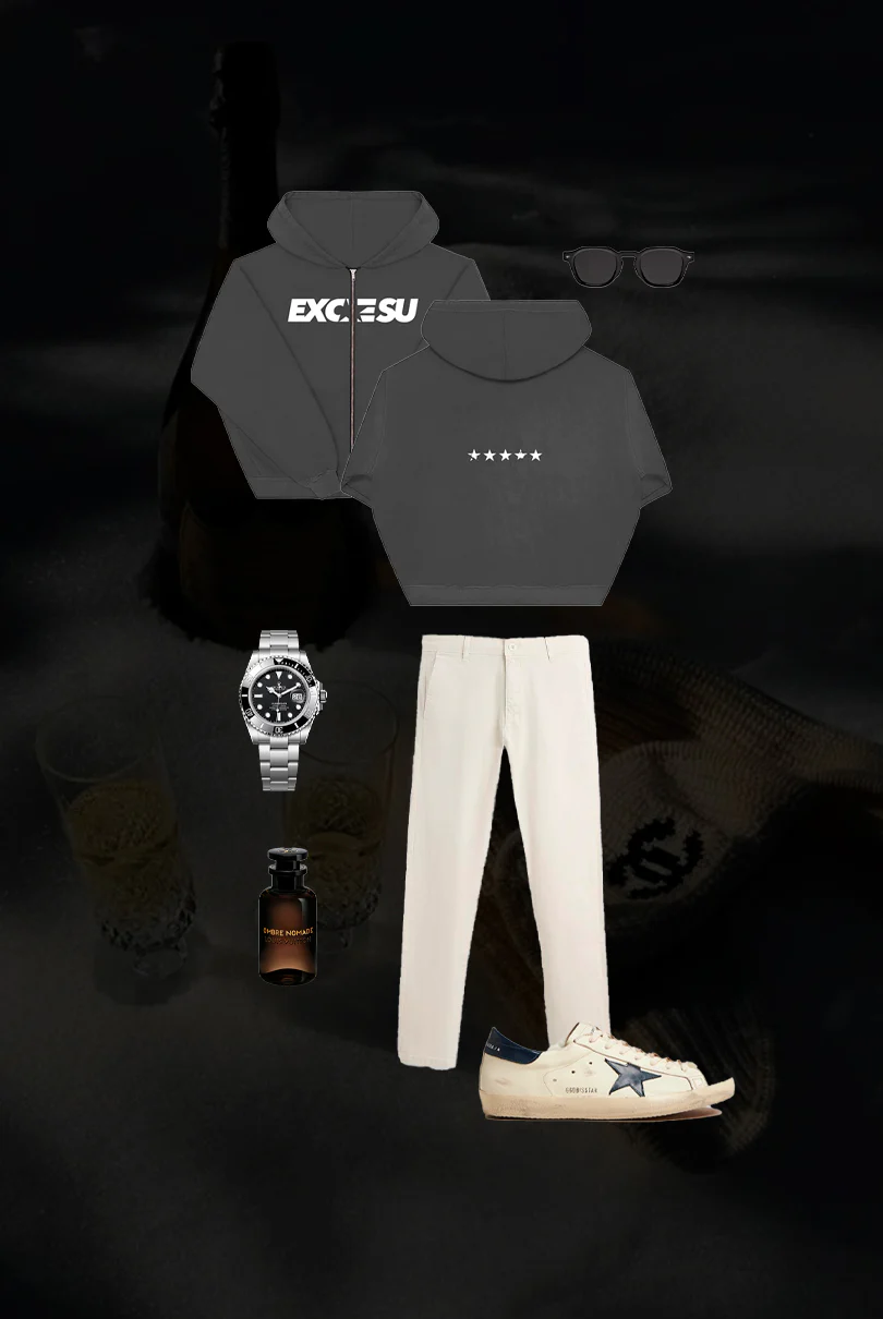 Dark Grey Washed Stars Zip-Up - Image 7