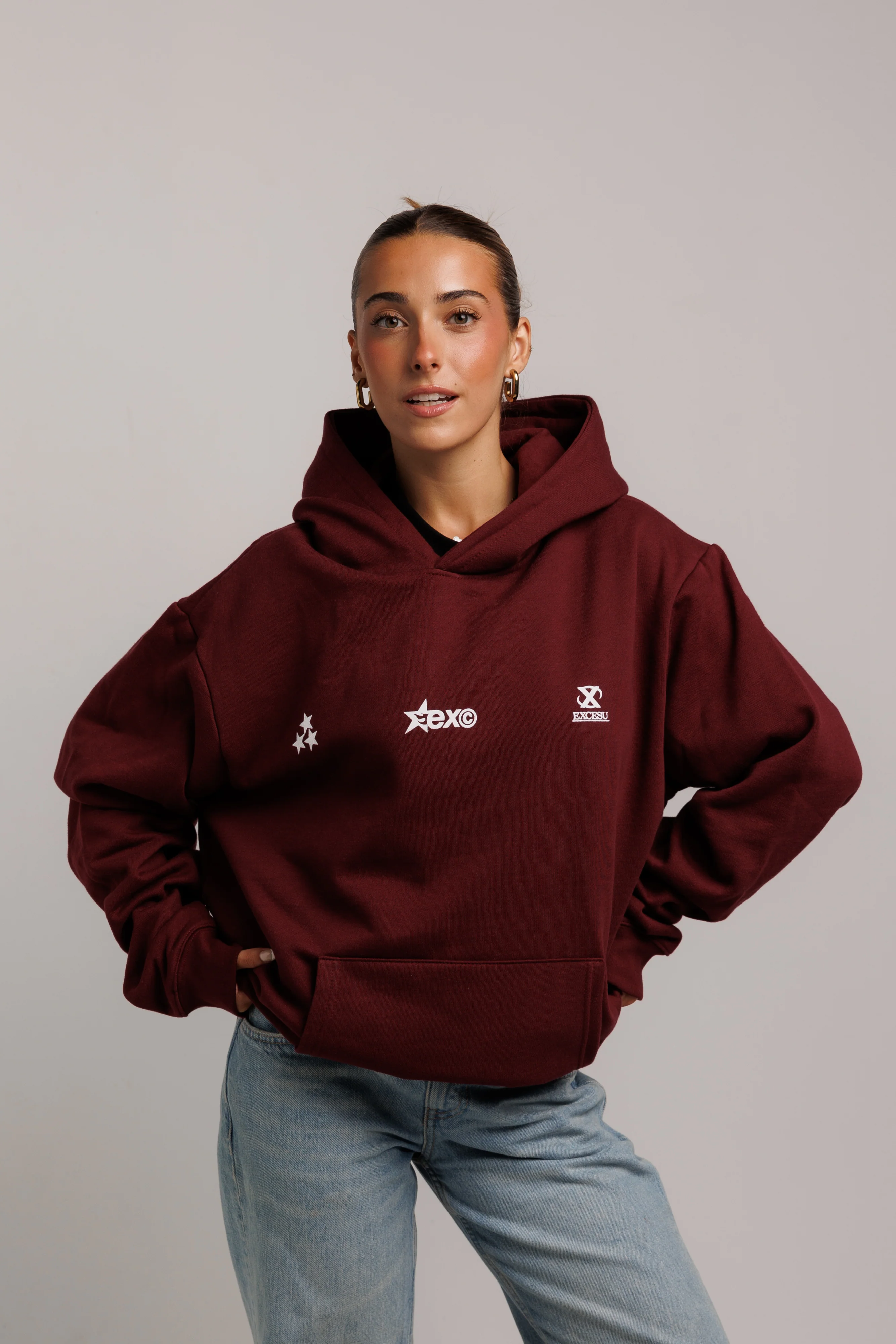 EXC Burgundy Hoodie - Image 5