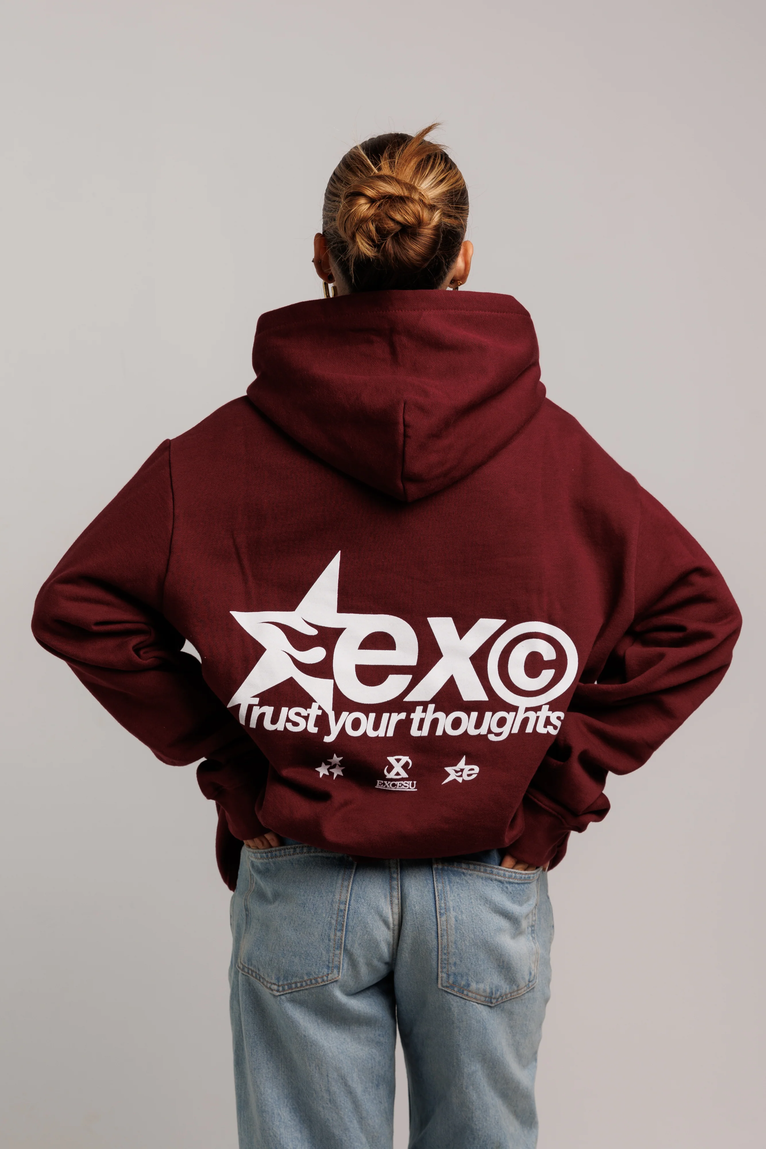 EXC Burgundy Hoodie - Image 6