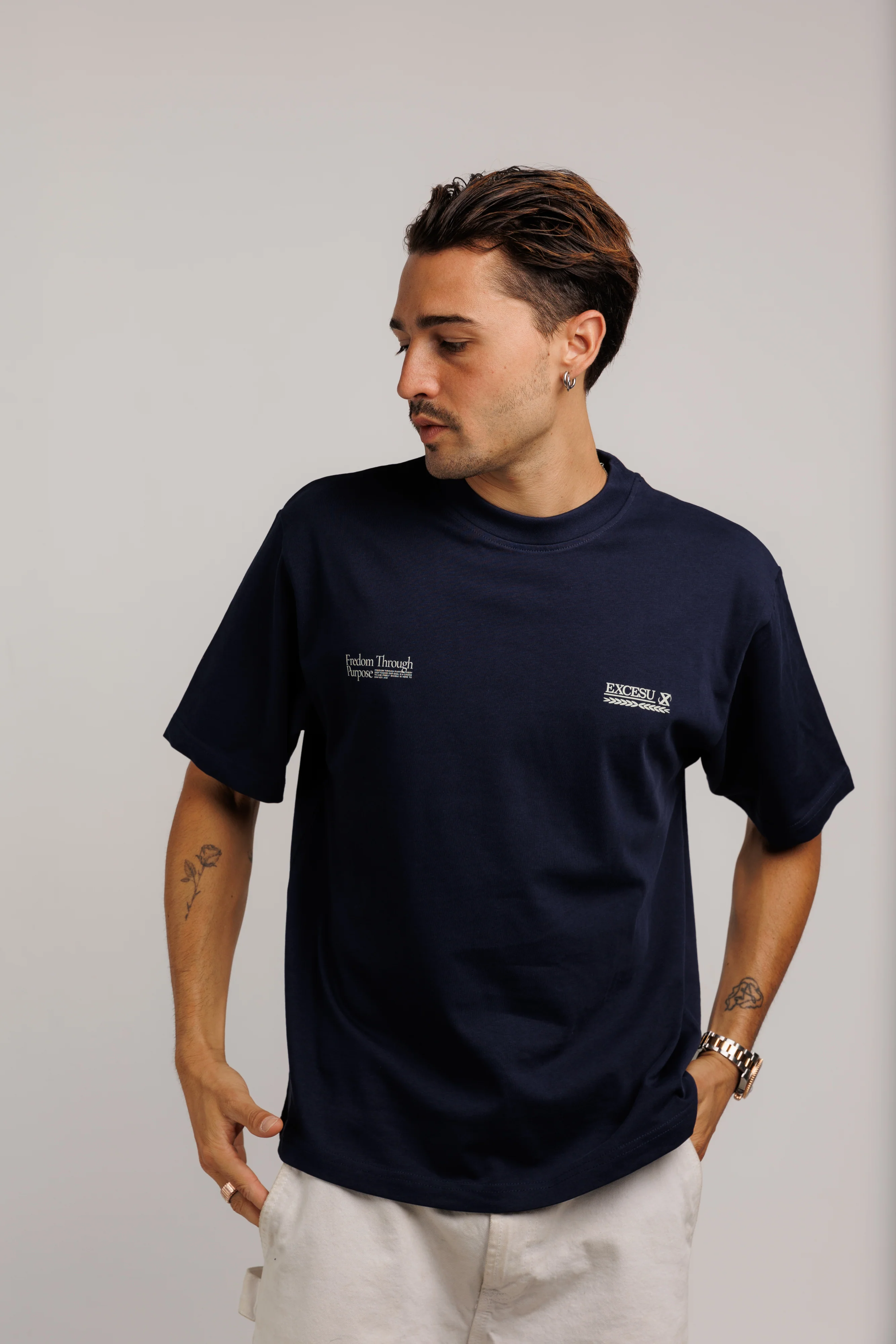 Focus is a Currency Navy T-Shirt - Image 5