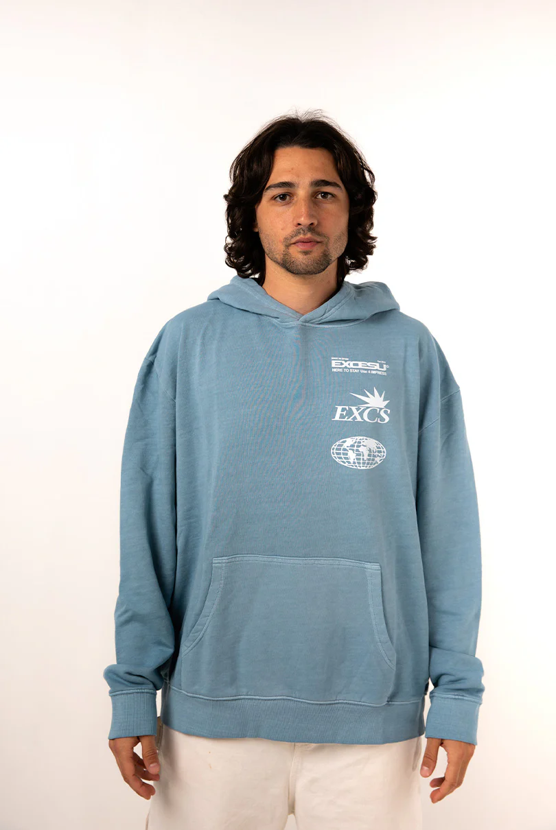 Global Oversized Blue Hoodie - Image 4