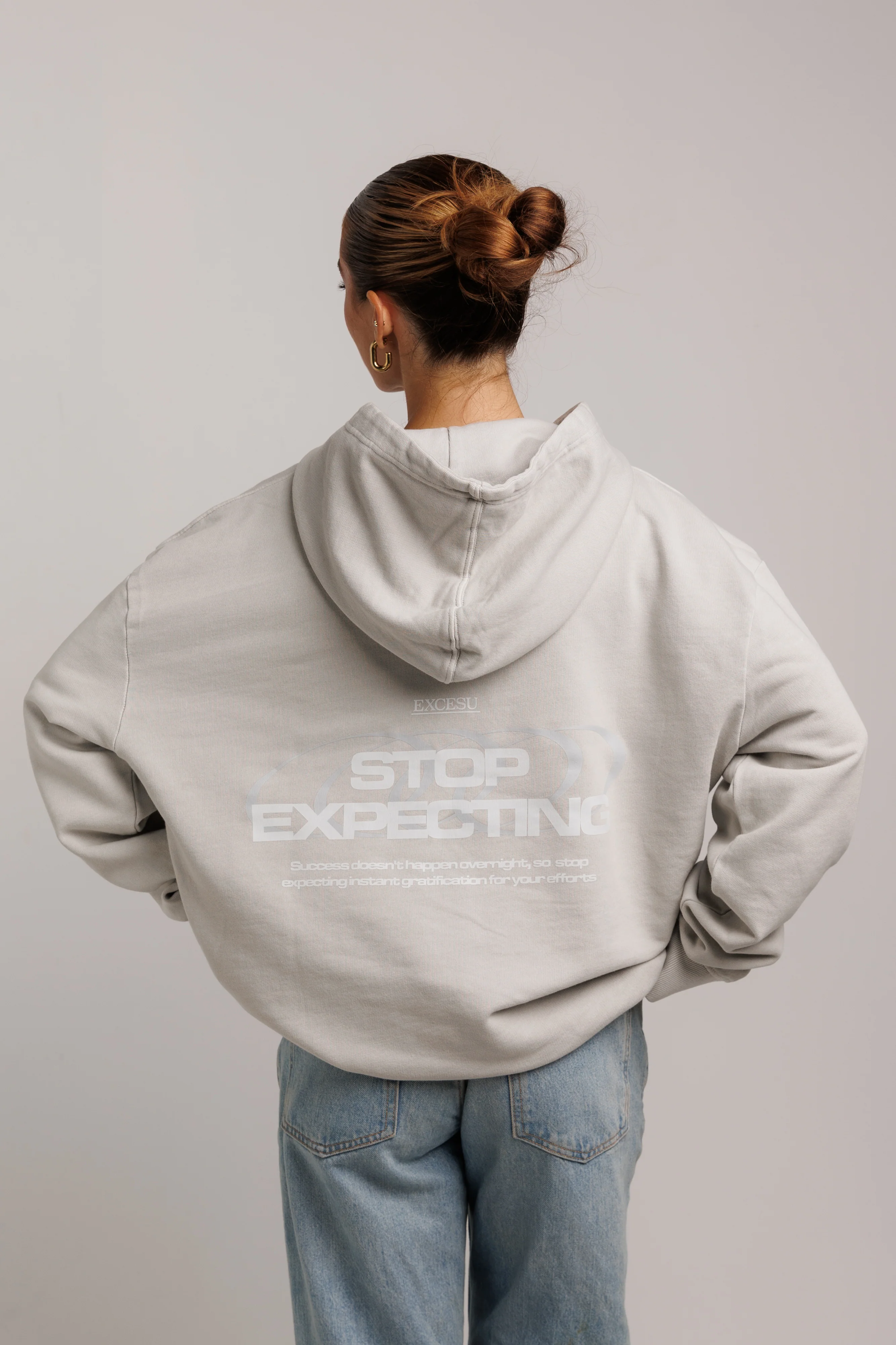 Gray Stop Expecting Hoodie - Image 6