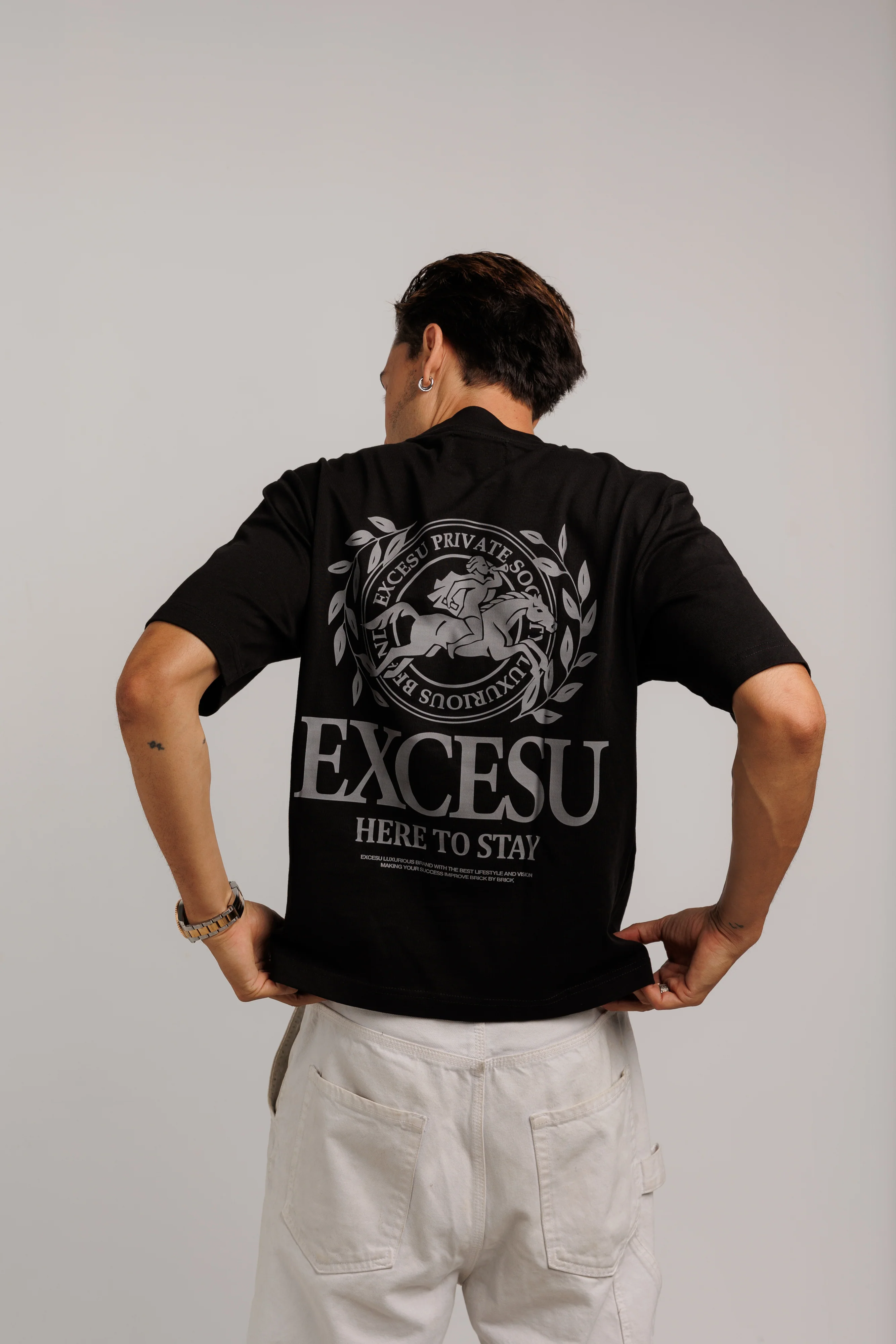 Horse Crown Black T-Shirt - Image 4