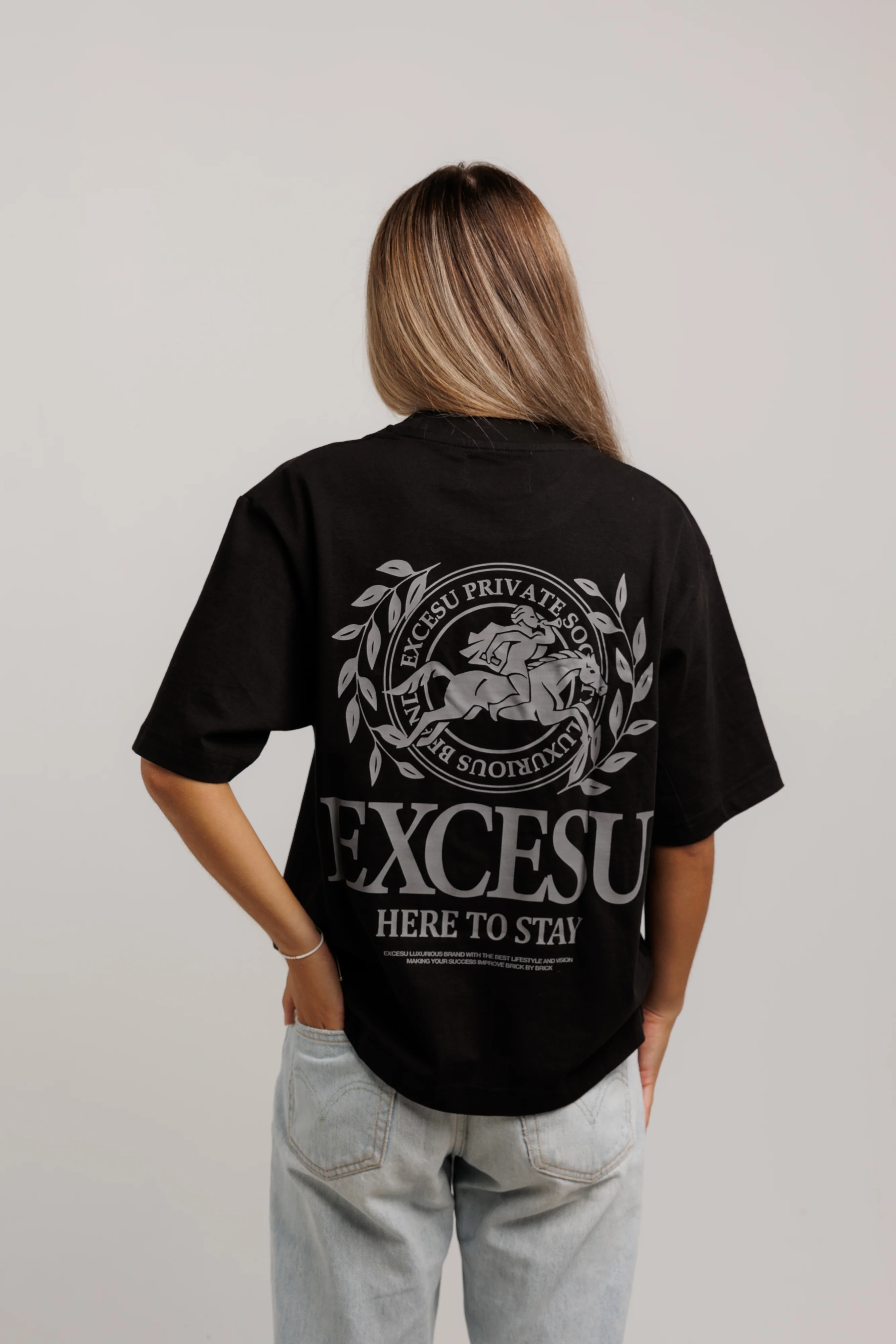 Horse Crown Black T-Shirt - Image 6