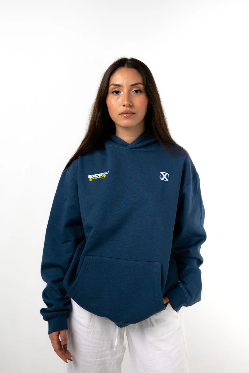 Indigo Blue 0025 Hoodie - Image 3