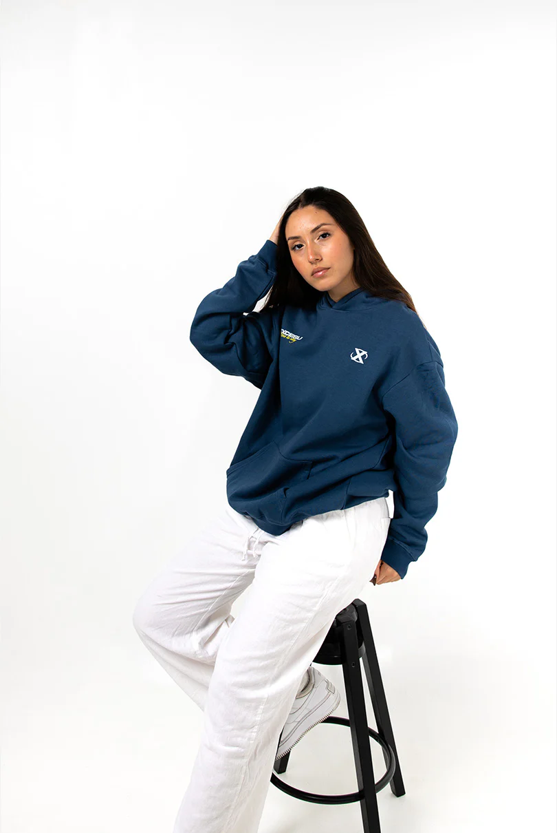 Indigo Blue 0025 Hoodie - Image 5