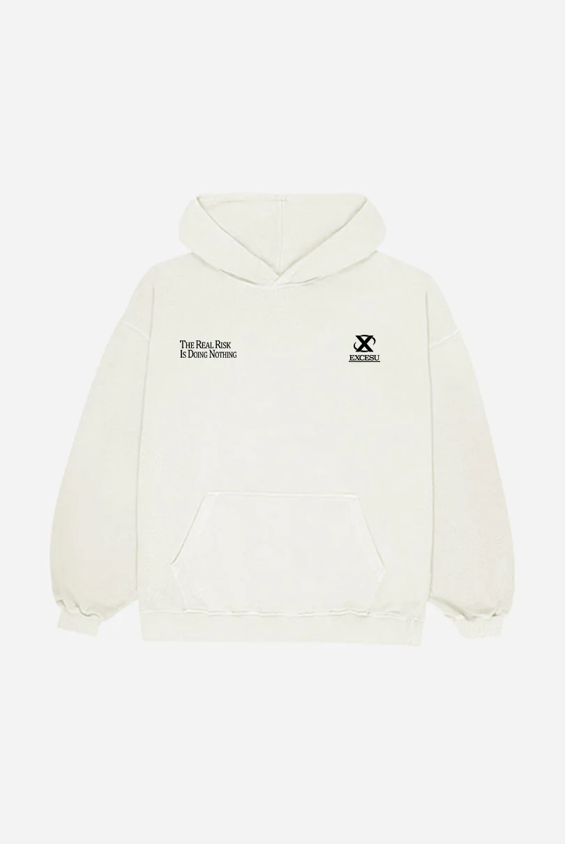 Keep The Focus Beige Hoodie - Image 3