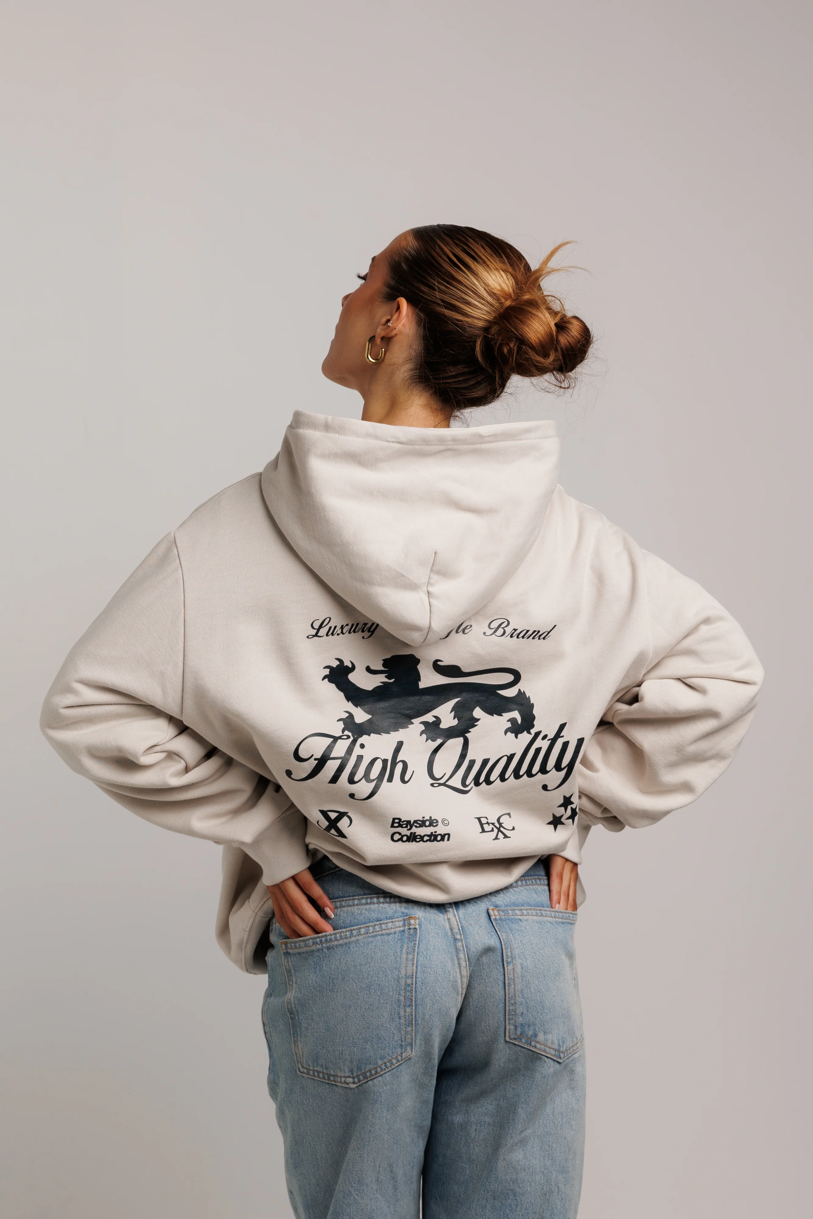 Light Gray Lion Hoodie - Image 6