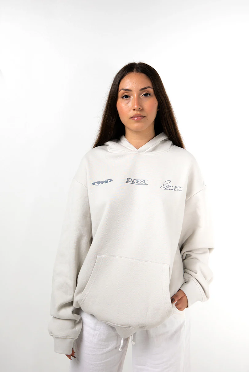 Light Gray Valentine's Day Oversized Hoodie - Image 3