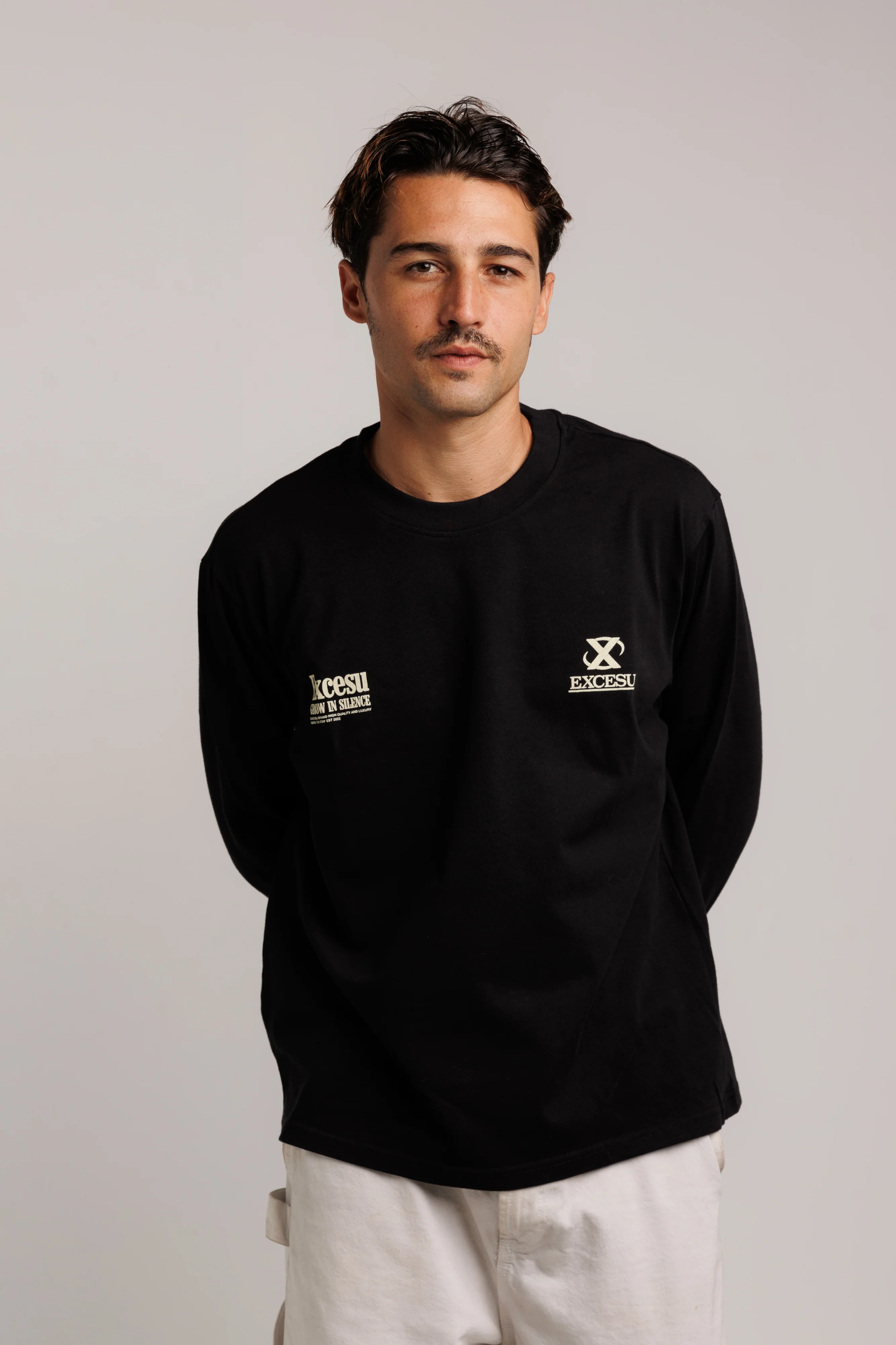 Black Grow In Silence Longsleeve - Image 7