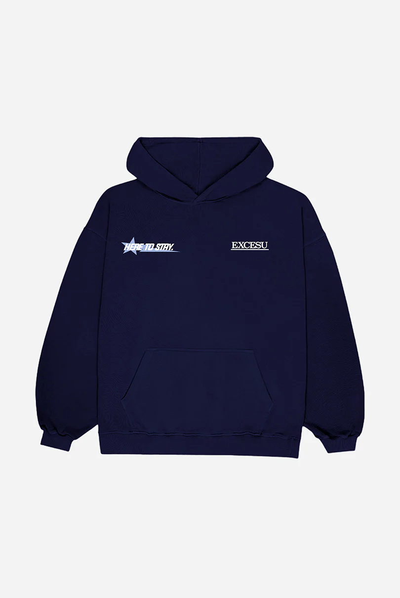 Navy Here To Stay Hoodie - Image 3