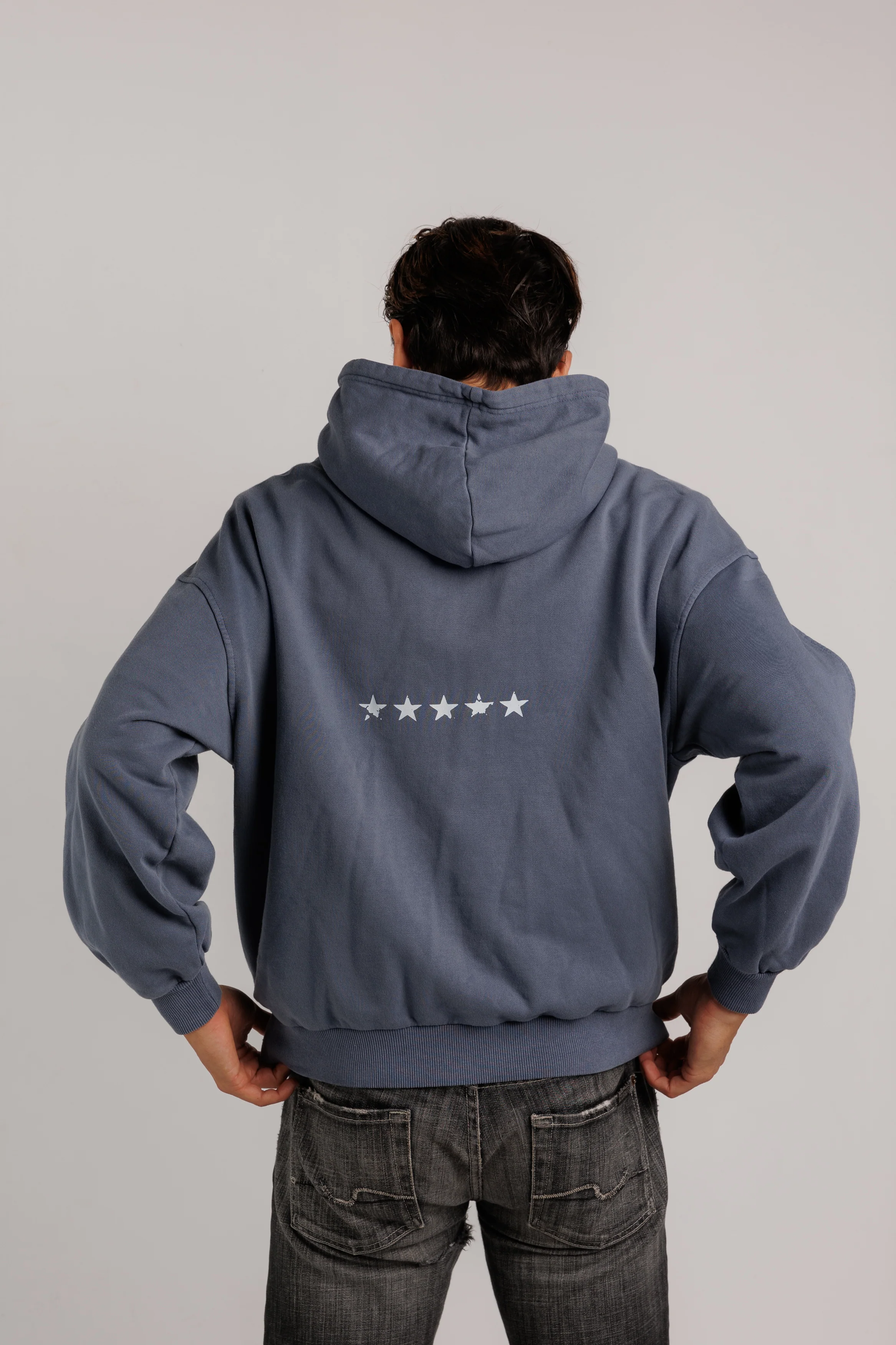 Navy Washed Stars Zip-Up - Image 4