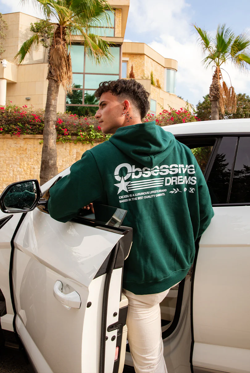 Obsessive Dreams Green Hoodie - Image 7