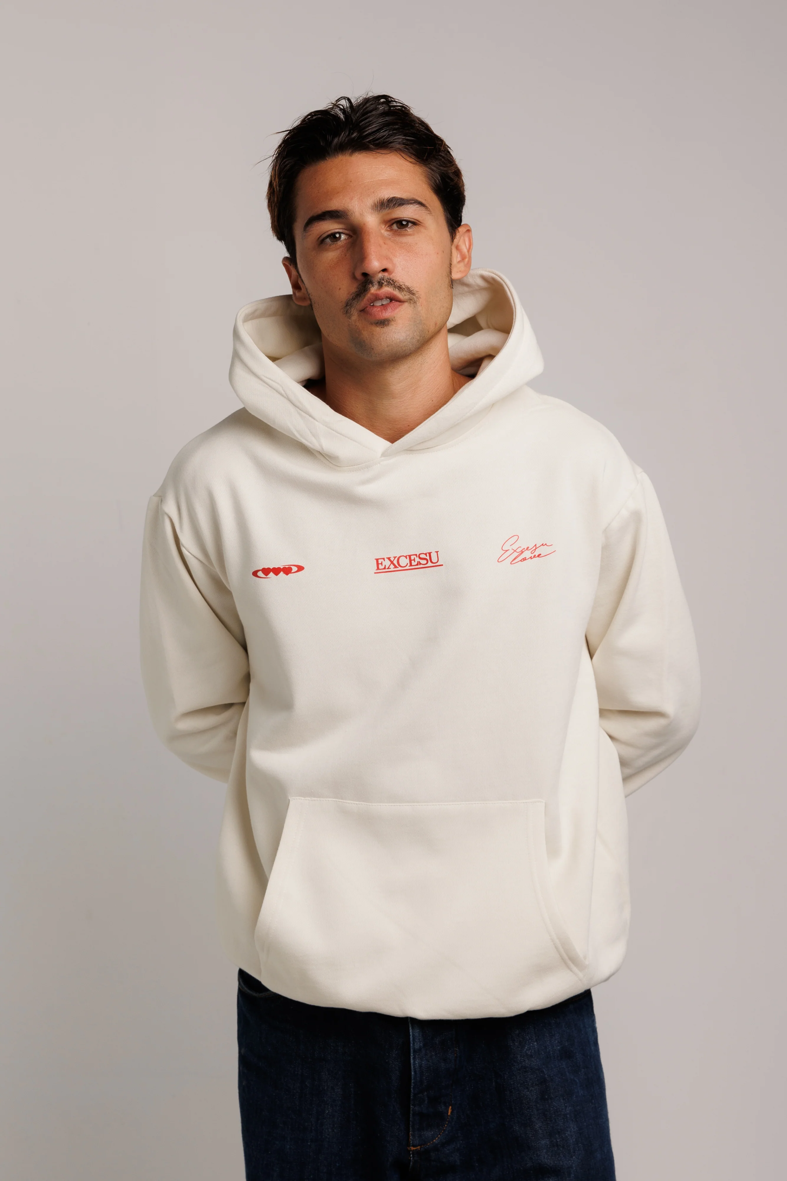 Off White Valentine's Day Oversized Hoodie - Image 5