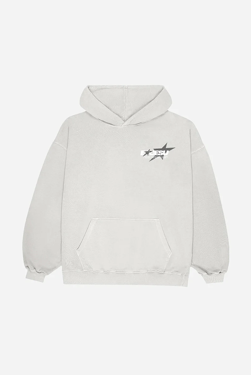 Shoot For The Moon Gray Hoodie - Image 3